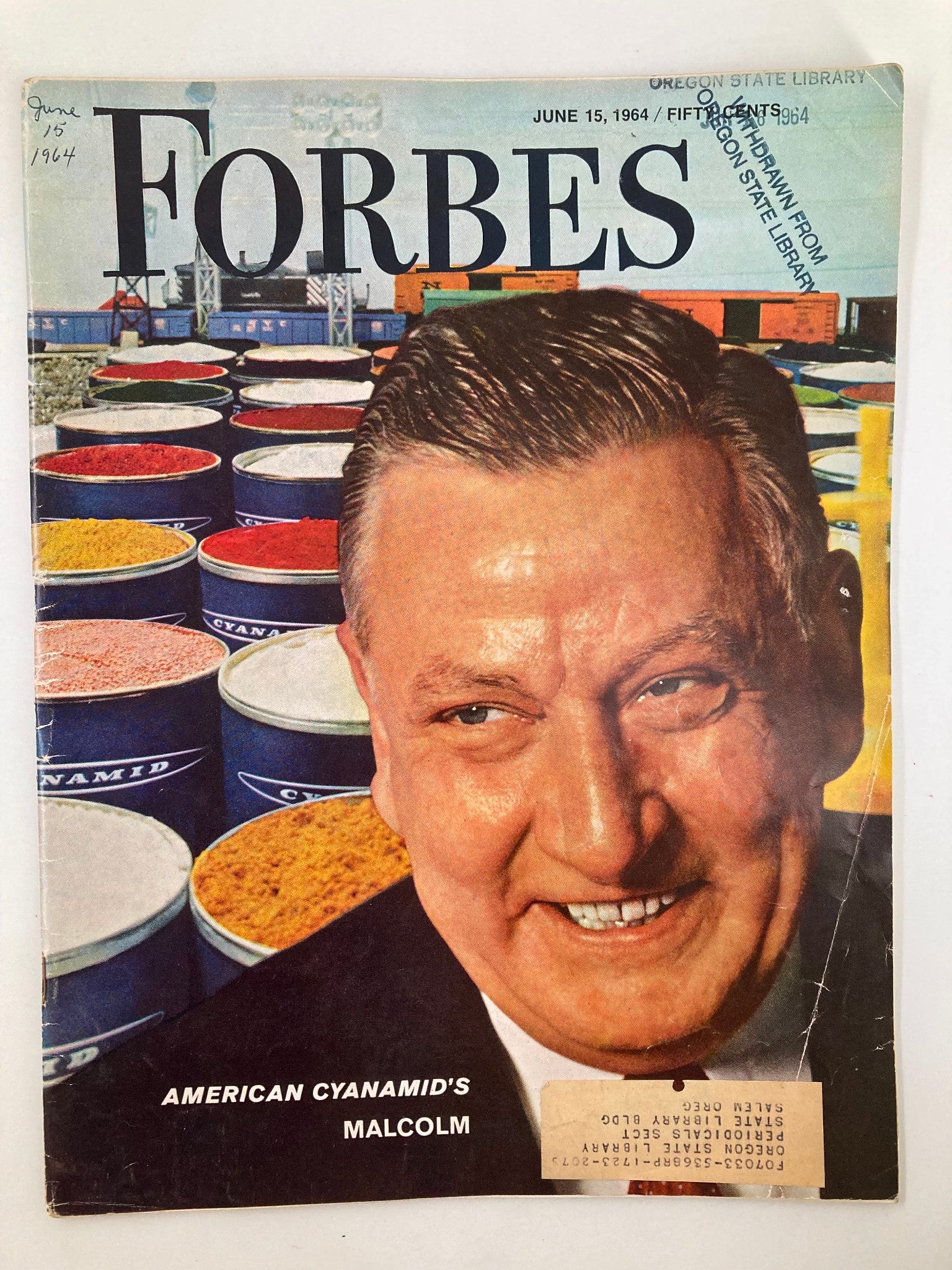 VTG Forbes Magazine June 15 1964 American Cyanamid's Malcolm