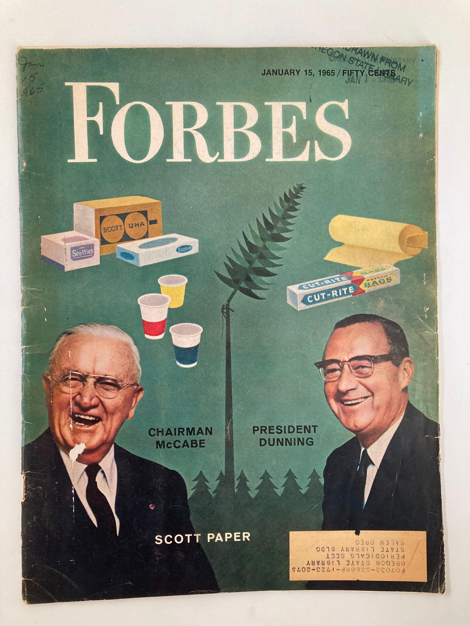 VTG Forbes Magazine January 15 1965 Thomas McCabe and Harrison Dunning