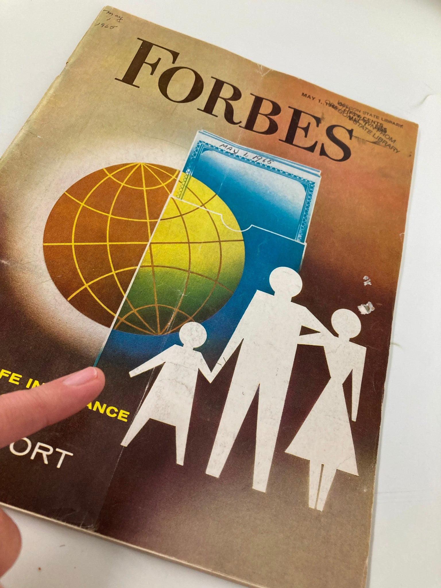 VTG Forbes Magazine May 1 1965 Forty Stock Life Insurance Companies Report