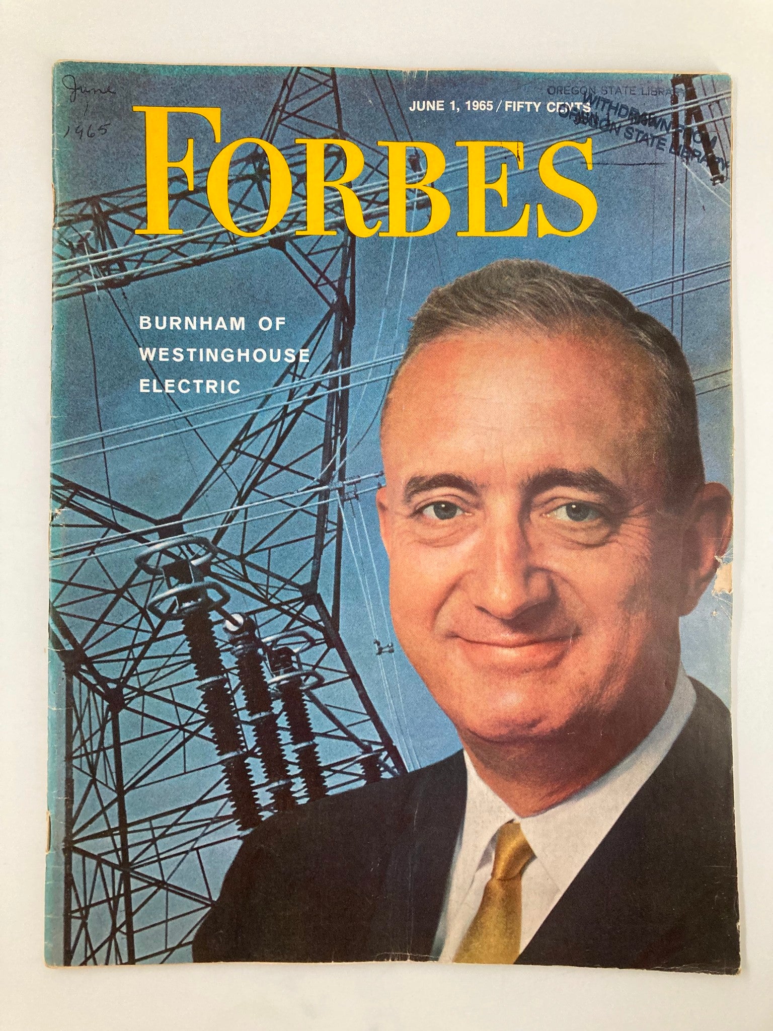 VTG Forbes Magazine June 1 1965 Burnham of Westinghouse Electric