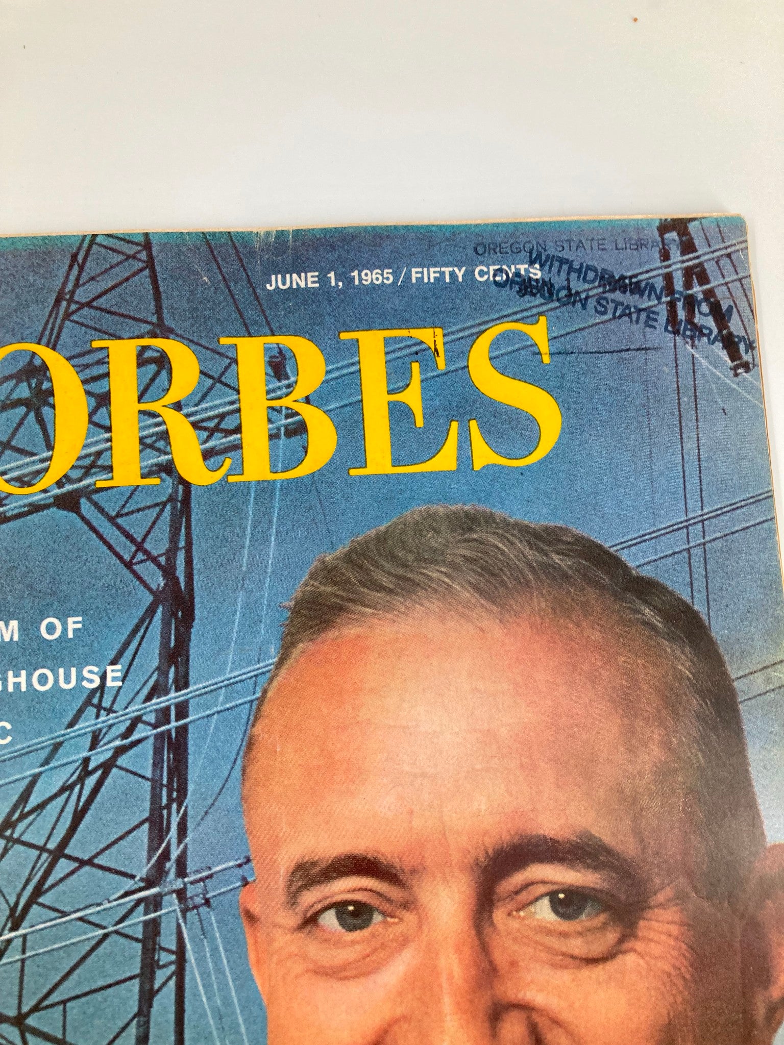 VTG Forbes Magazine June 1 1965 Burnham of Westinghouse Electric