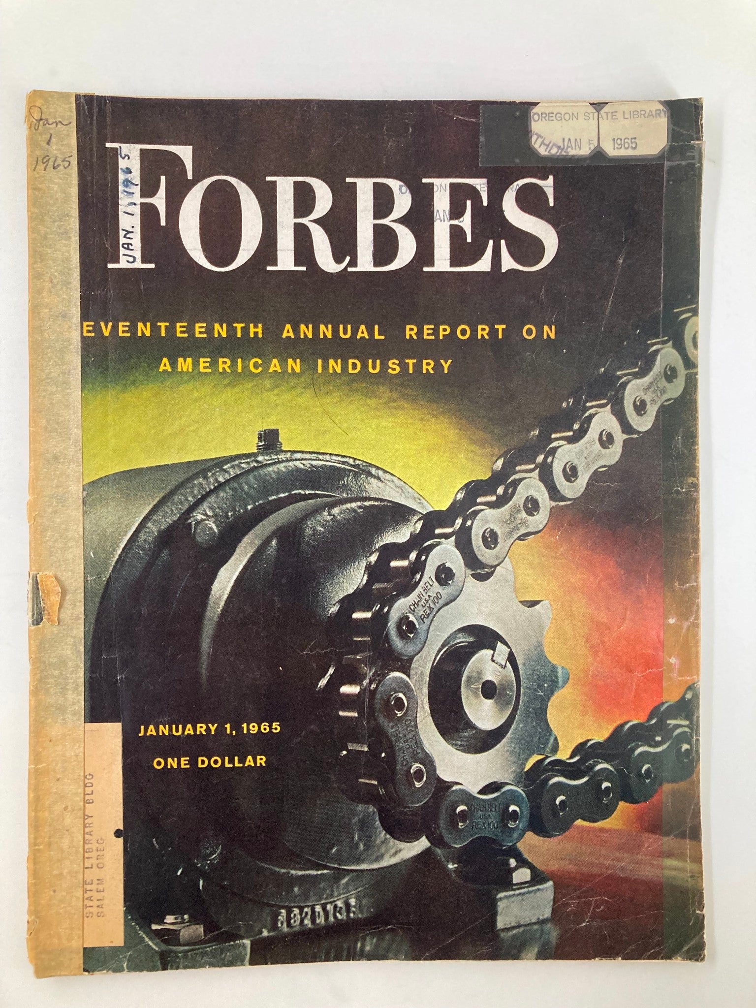 VTG Forbes Magazine January 1 1965 17th Annual Report on American Industry