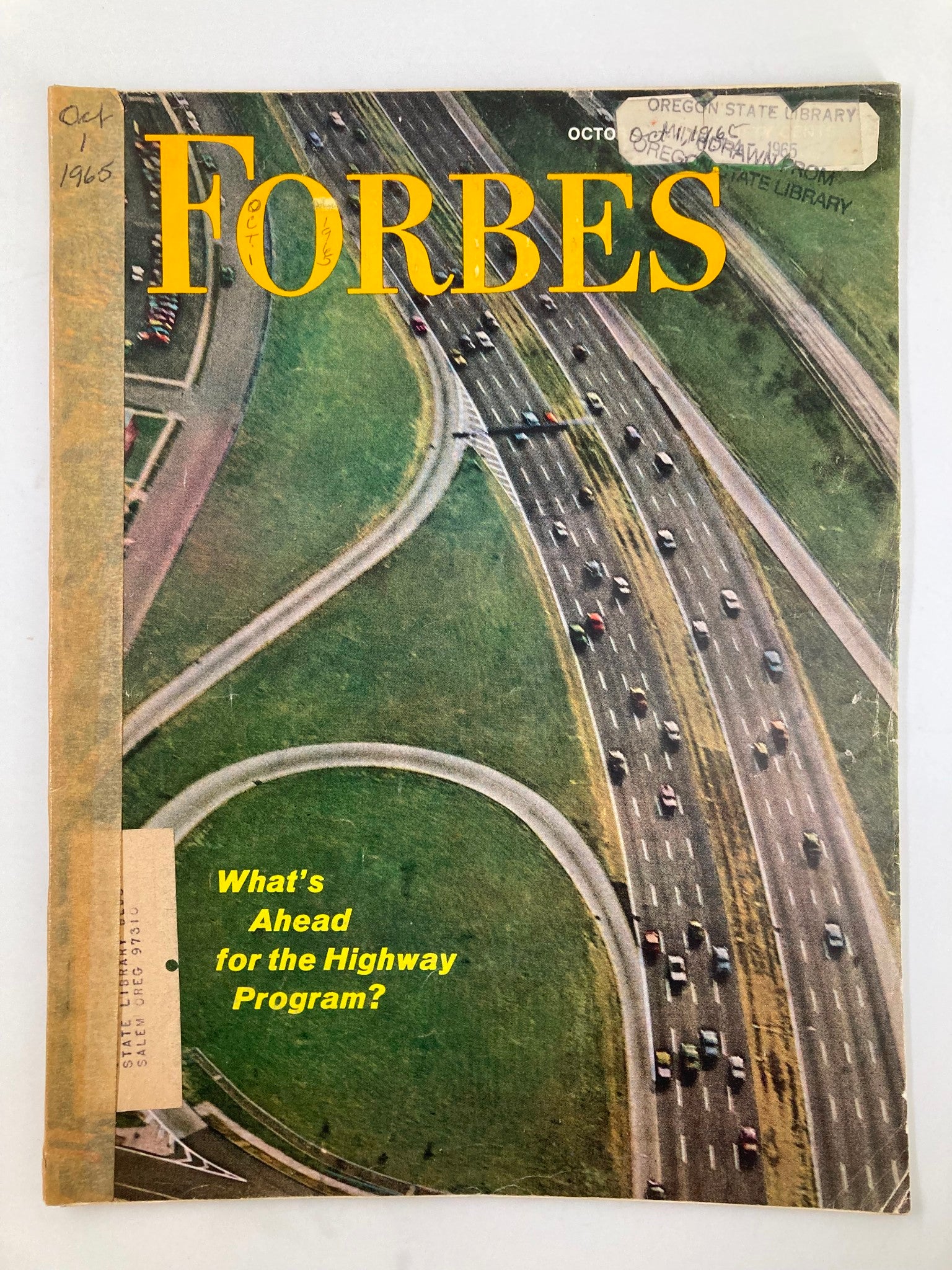 VTG Forbes Magazine October 1 1965 What's Ahead for the Highway Program?