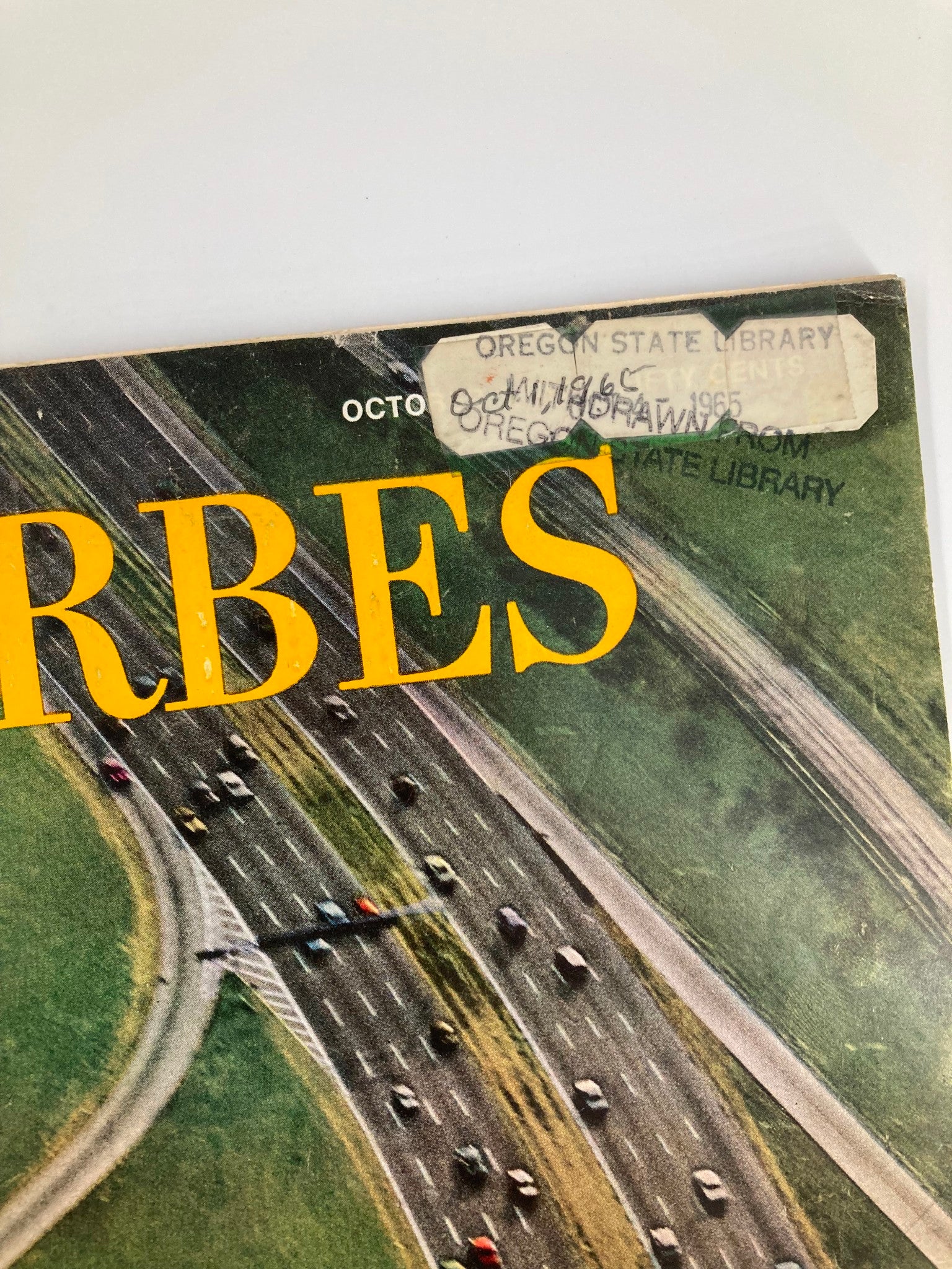 VTG Forbes Magazine October 1 1965 What's Ahead for the Highway Program?