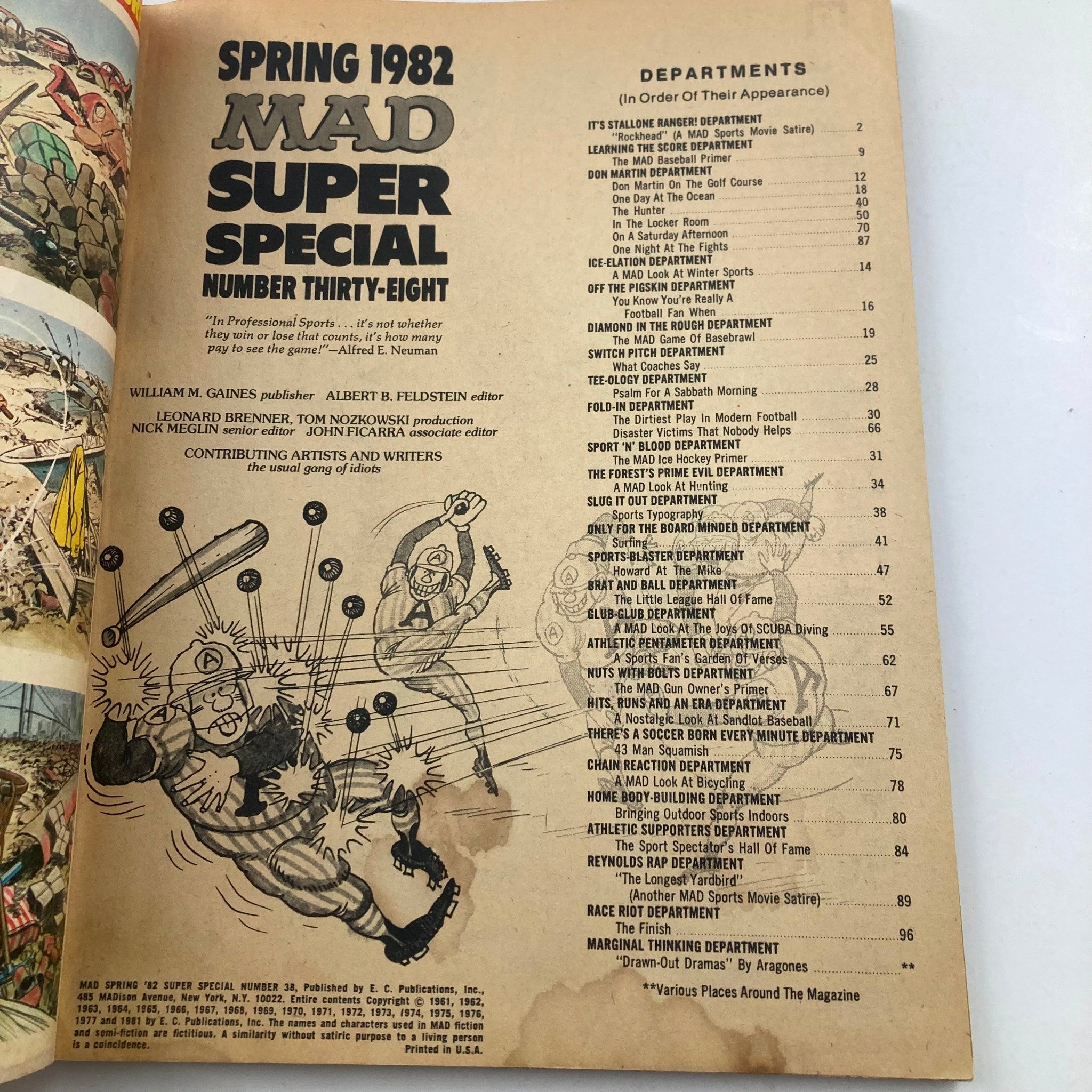Mad Super Special Spring 1982 No. 38 Longest Yardbird 4.0 VG Very Good No Label
