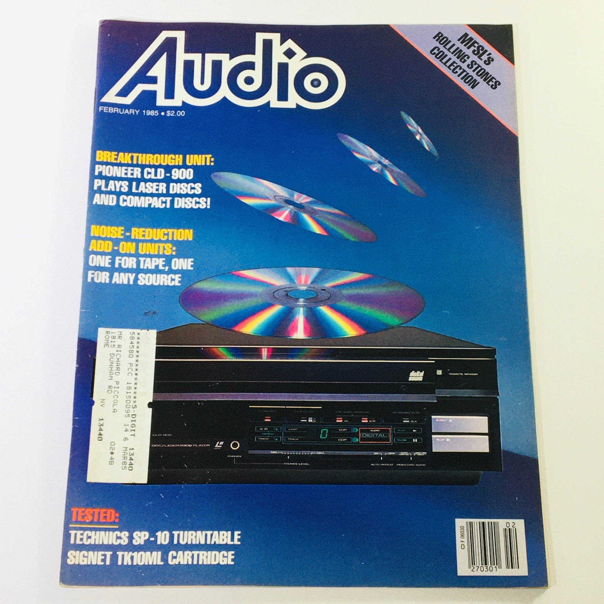 VTG Audio Magazine February 1985 - Pioneer CLD-900 Plays Laser Discs & CD's