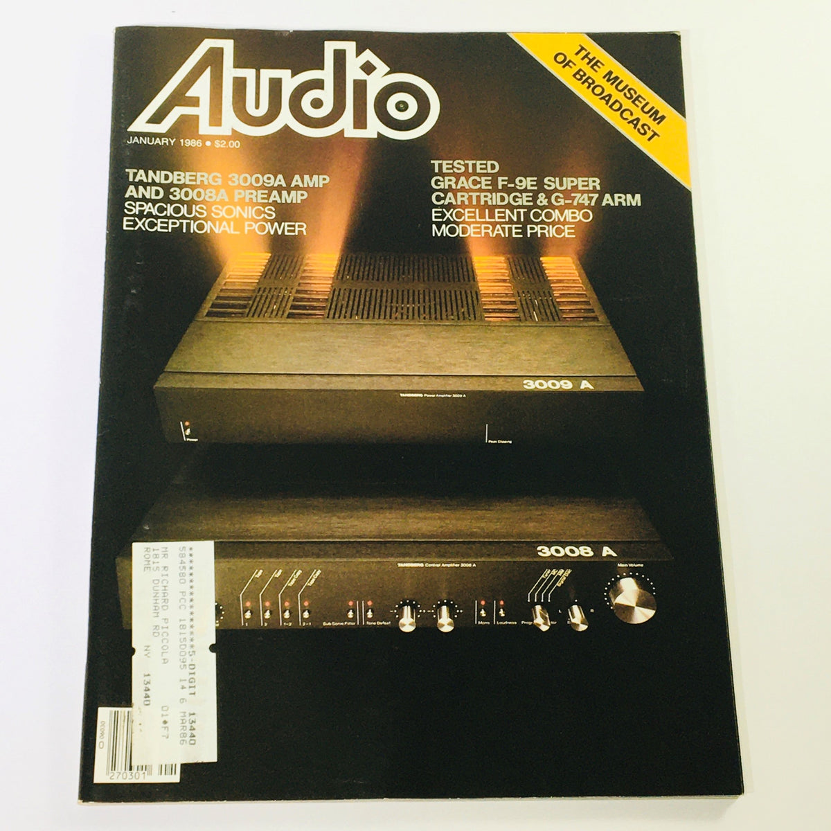 January 1986 Audio Magazine - Tandberg Sonics
