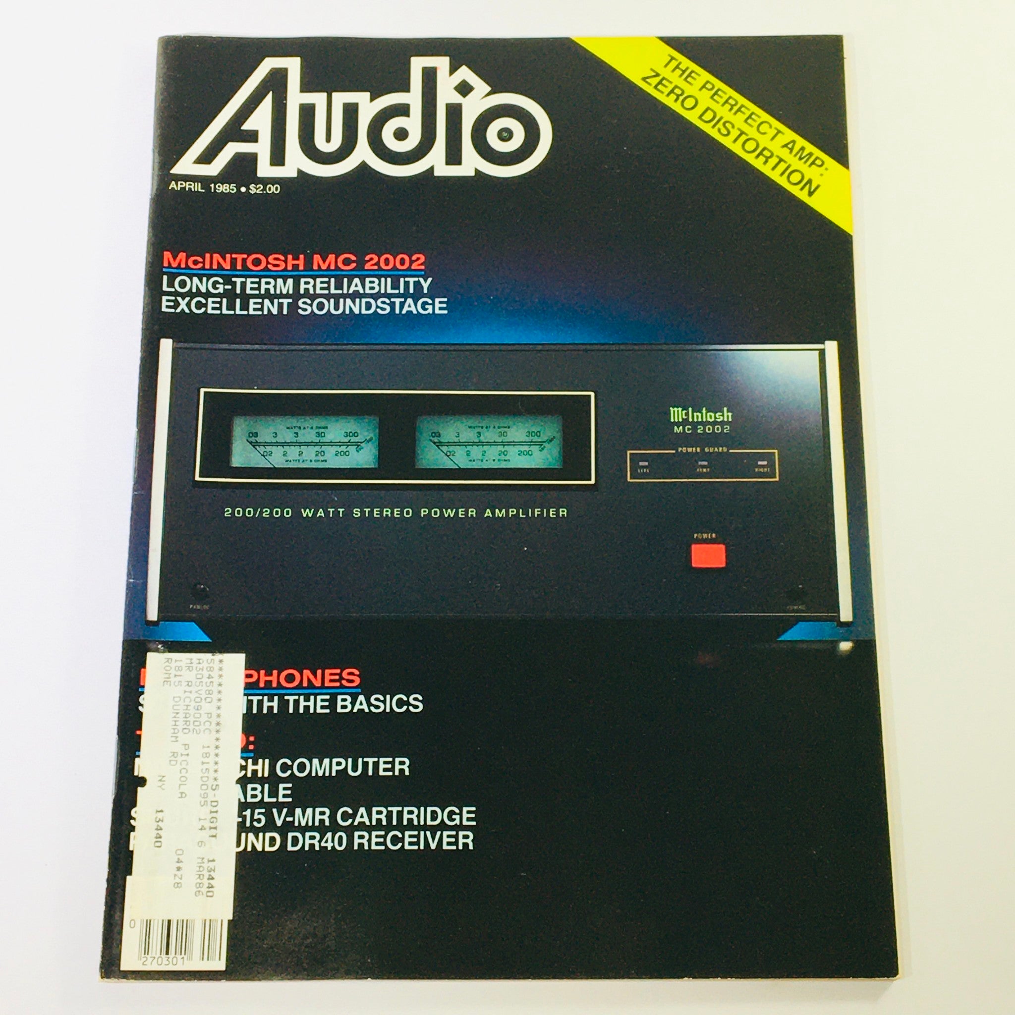 VTG Audio Magazine April 1985 - Open Reel Recorder & Willi Struder Interview