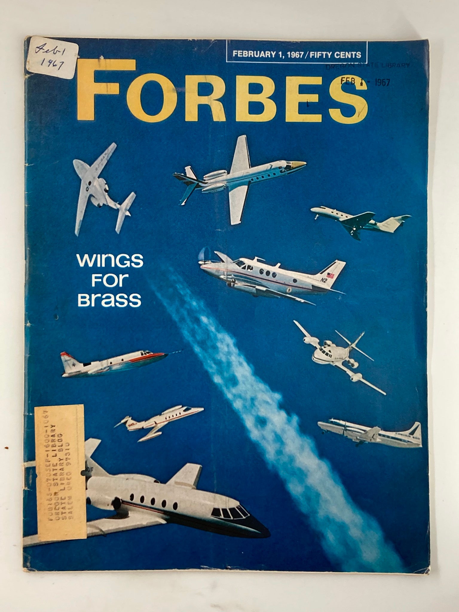 VTG Forbes Magazine February 1 1967 Company Airplane Corporate Tool