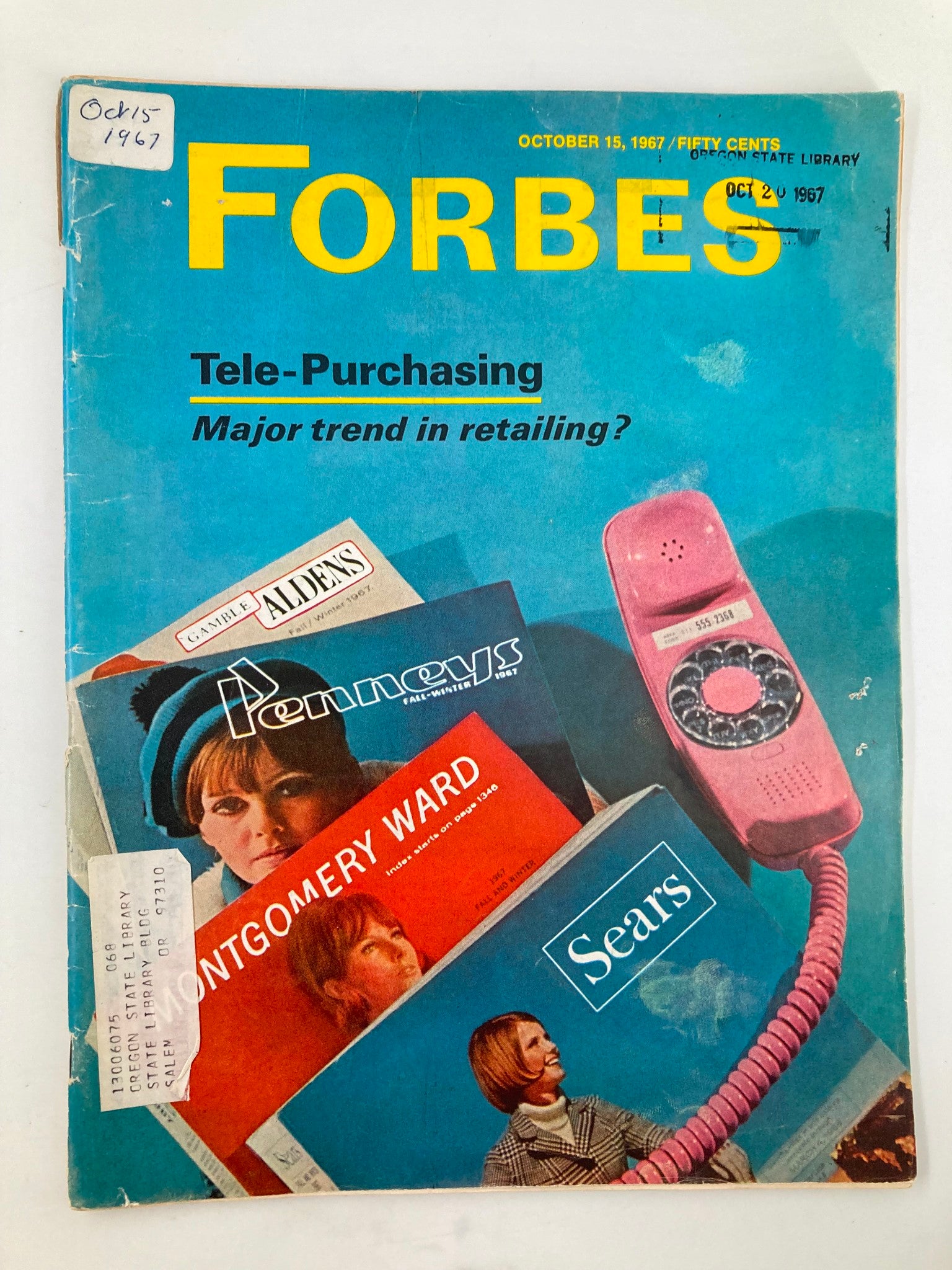 VTG Forbes Magazine October 15 1967 Tele-Purchasing Major Trend in Retailing