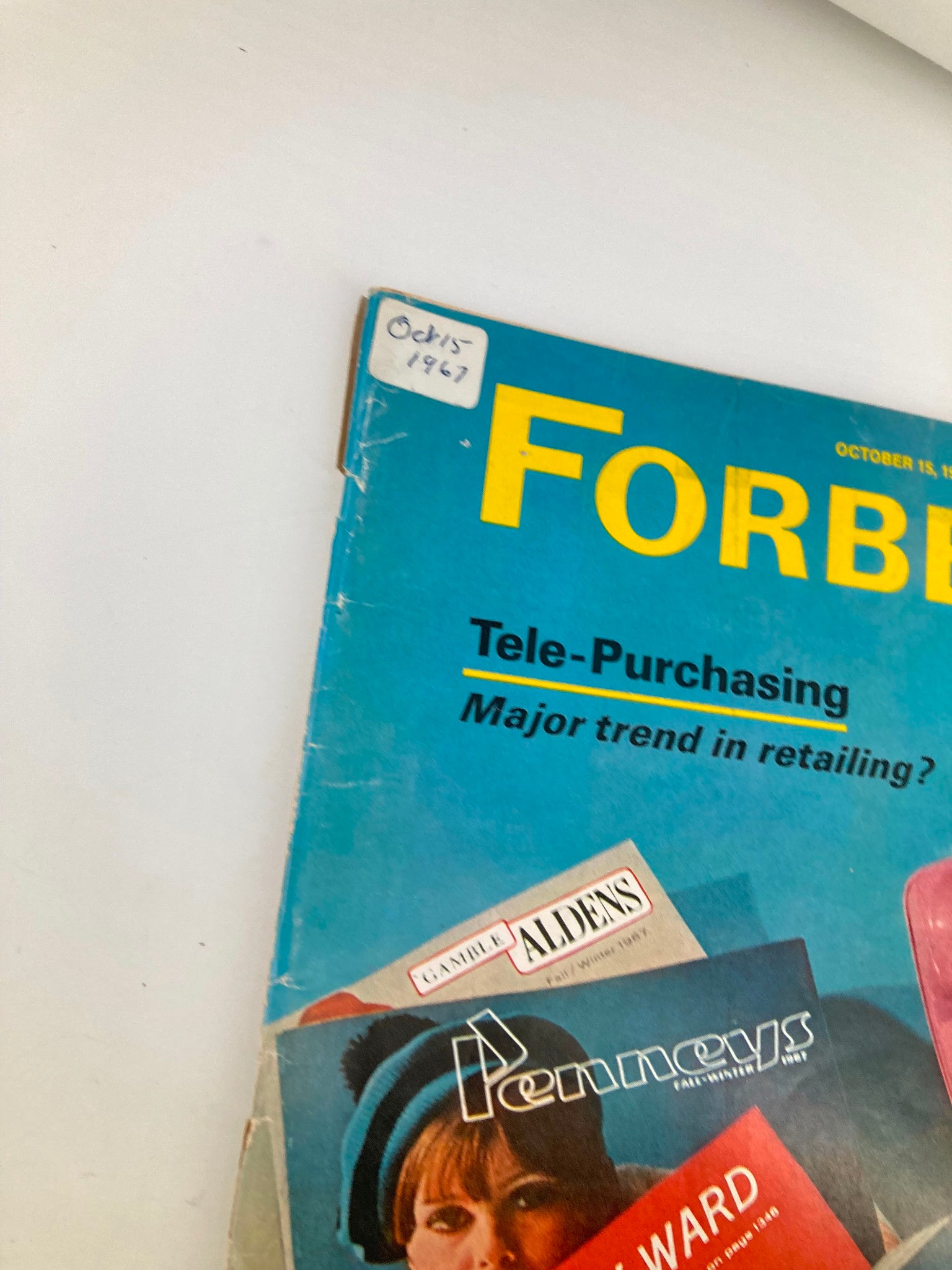 VTG Forbes Magazine October 15 1967 Tele-Purchasing Major Trend in Retailing