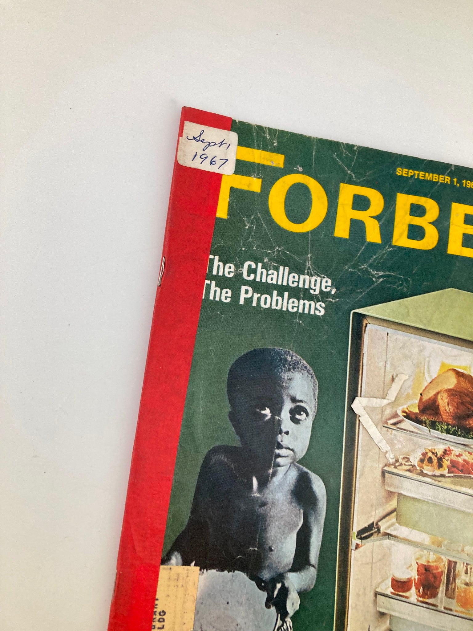 VTG Forbes Magazine September 1 1967 World Hunger The Challenge, The Problems