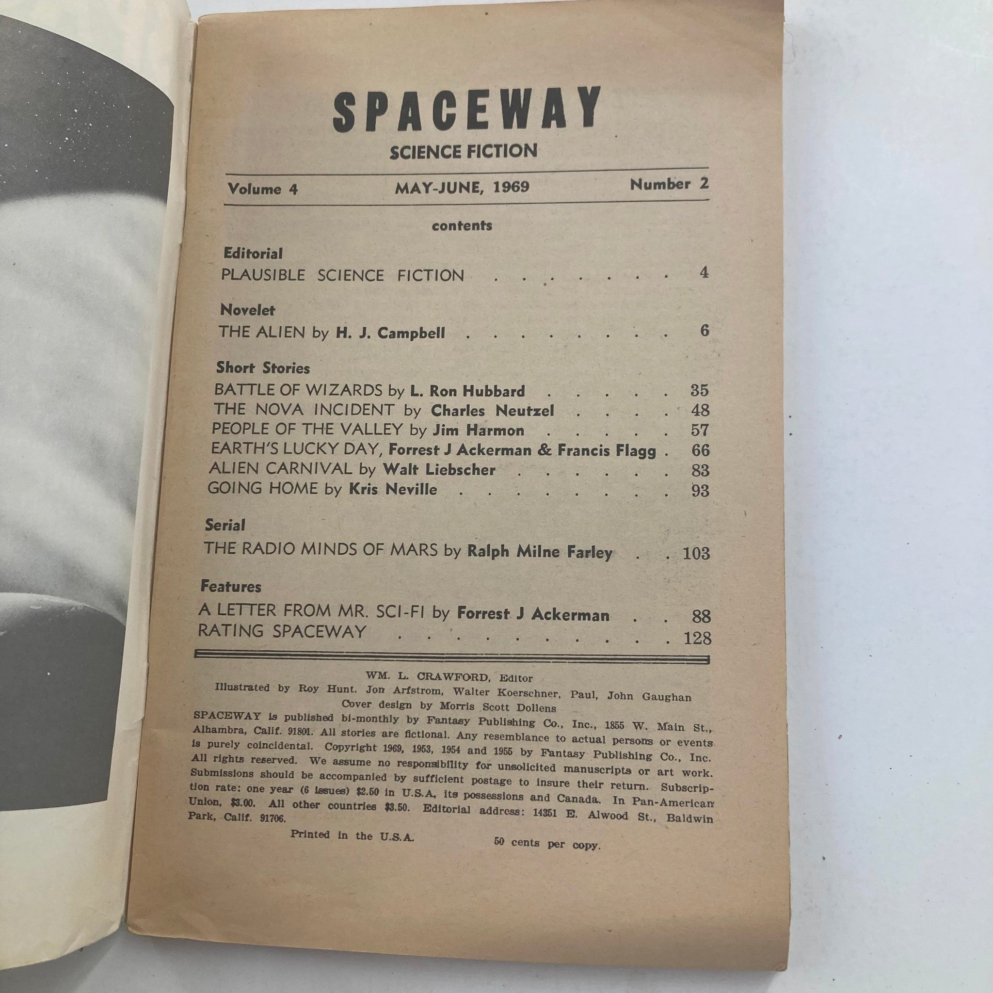 Spaceway Science Fiction May 1969 Vol 4 No. 2 Battle of Wizards No Label