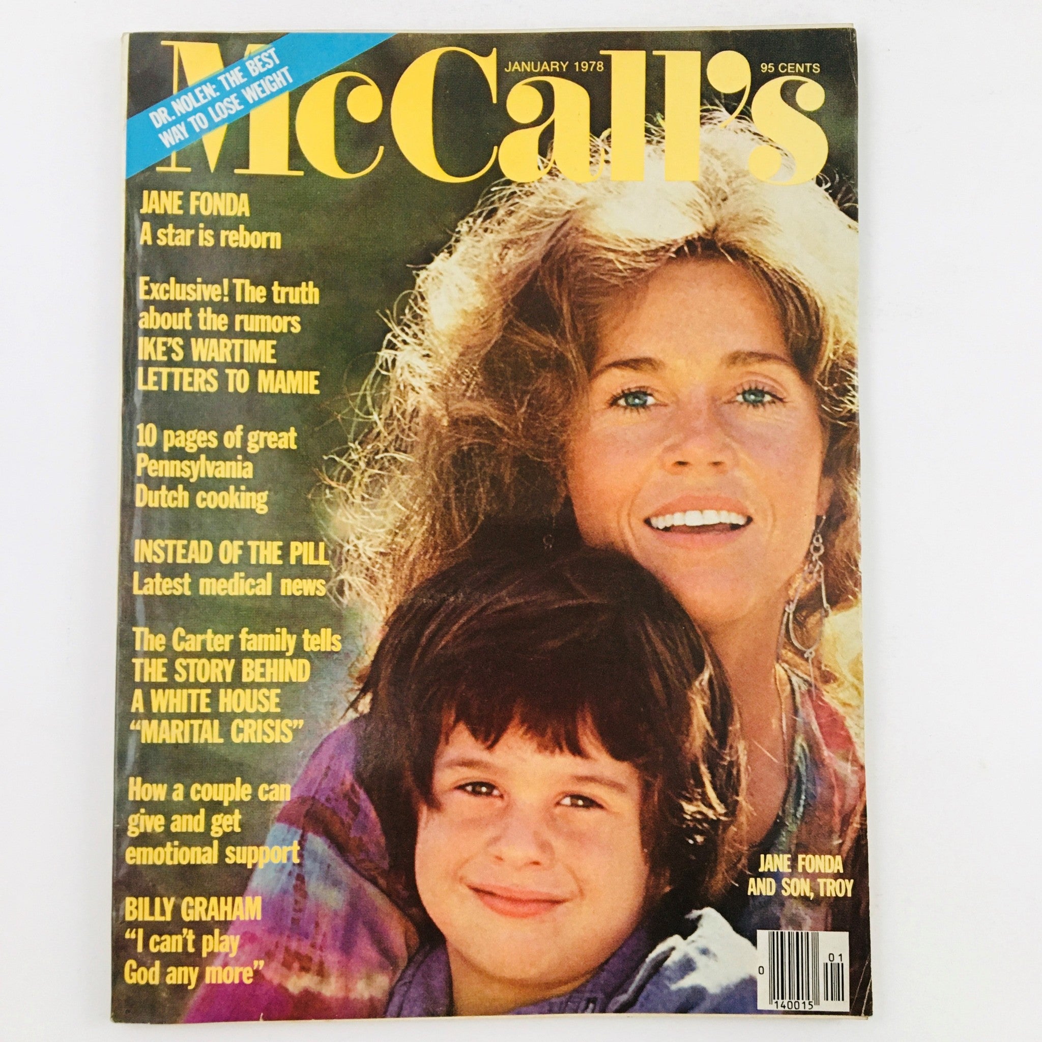 McCall's Magazine January 1978 Jane Fonda and Her Son Troy Reborn No Label