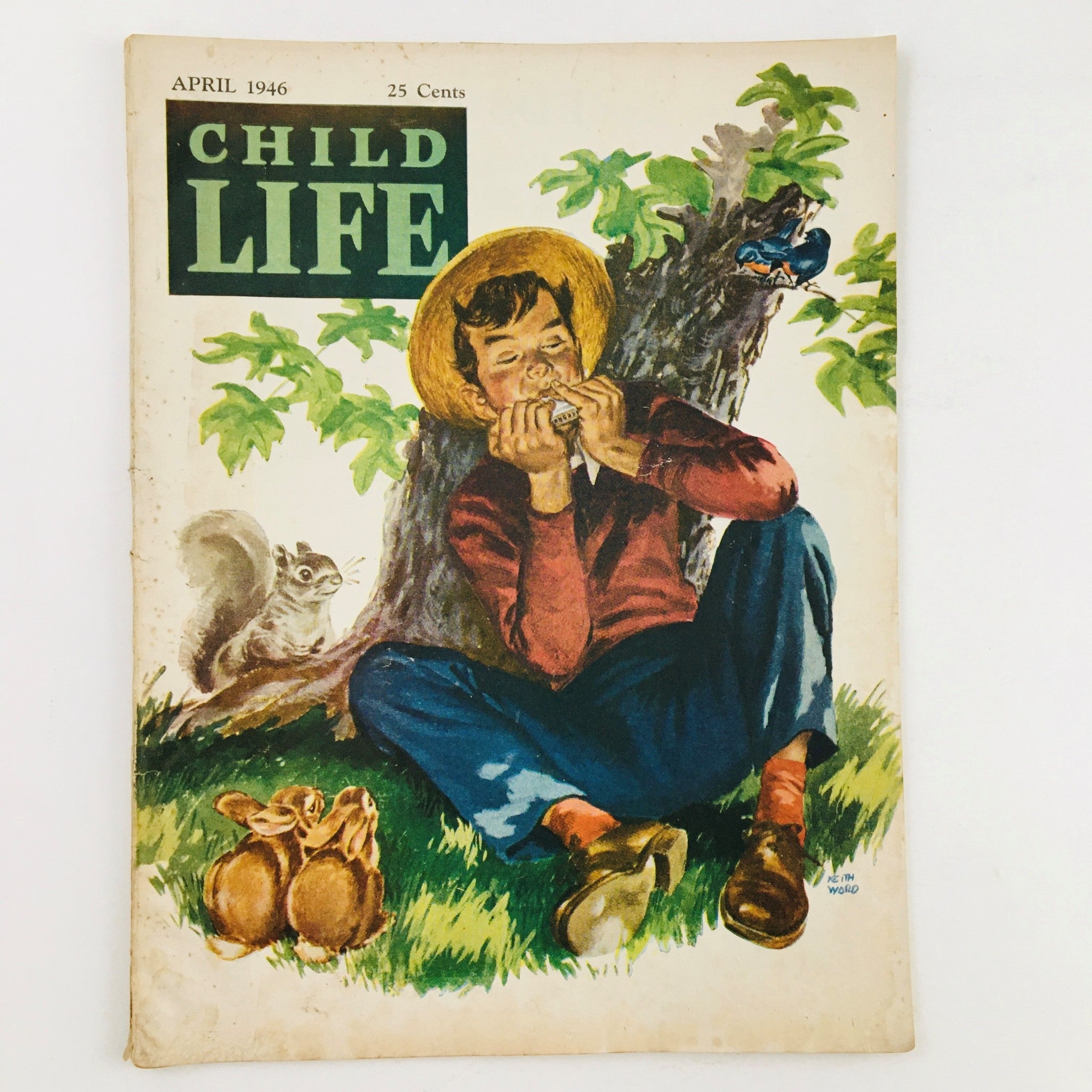 Child Life Magazine April 1946 Spring Comes to Meadowbrook Farm No Label