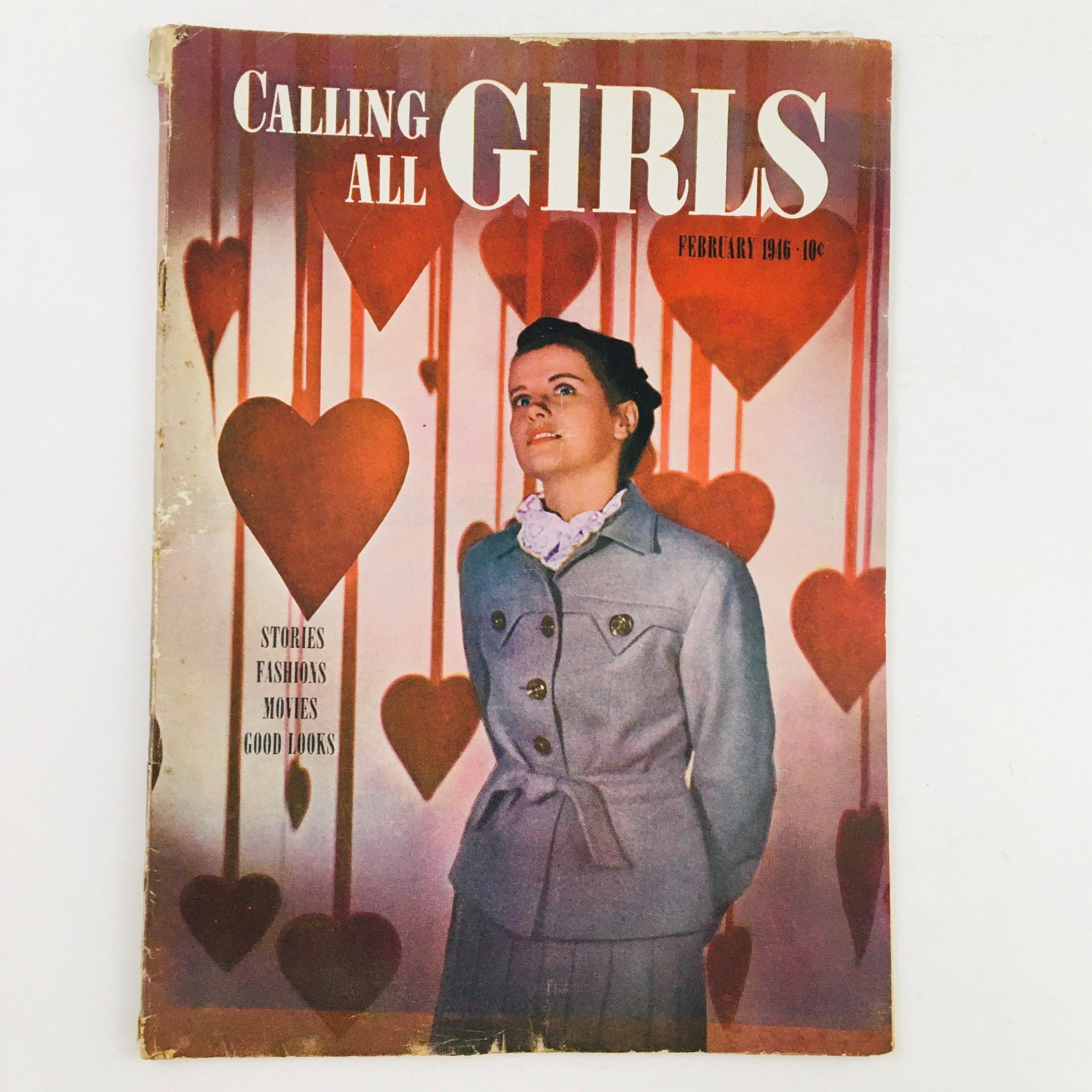 Calling All Girls Magazine February 1946 Your Career in Fashion Design No Label