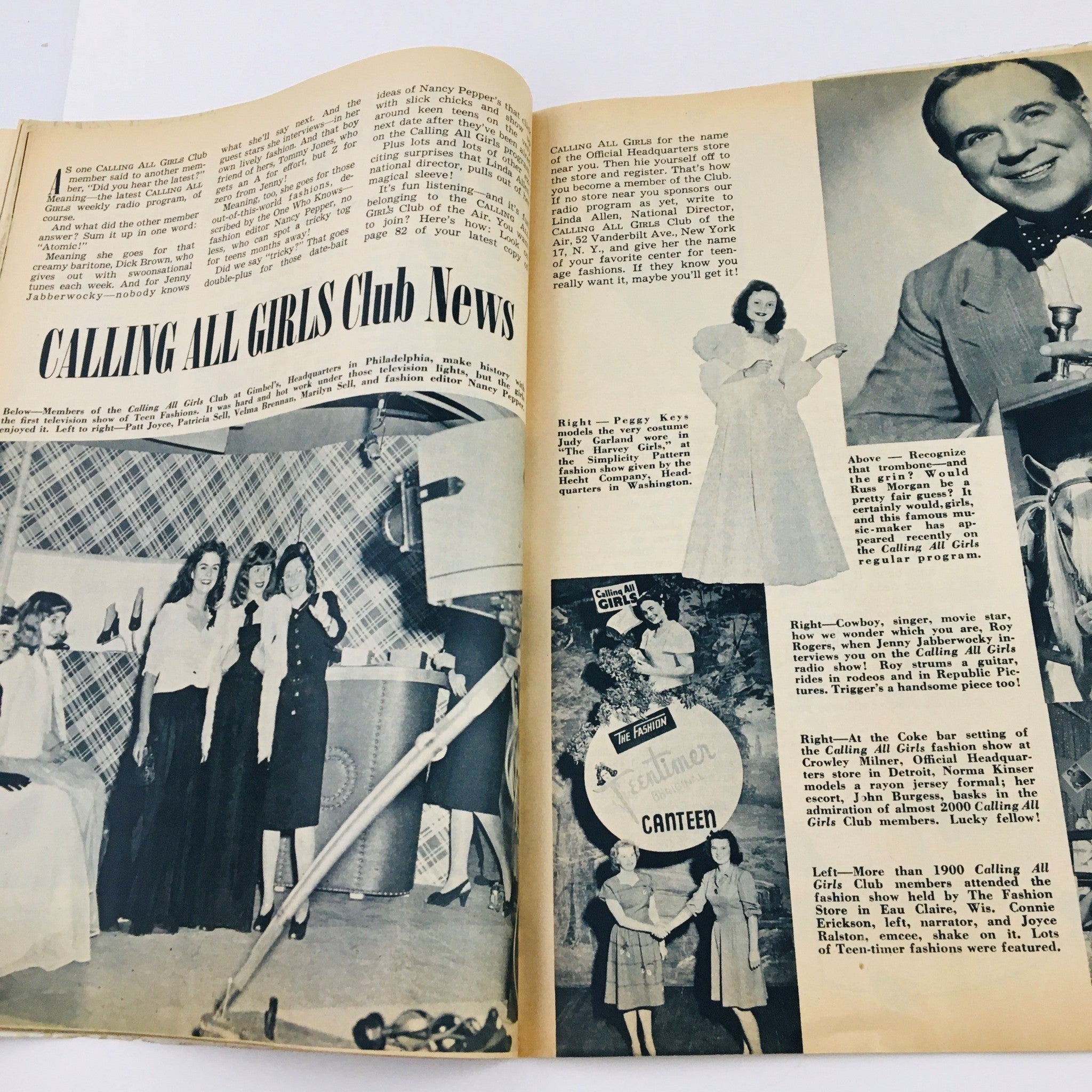 Calling All Girls Magazine February 1946 Your Career in Fashion Design No Label