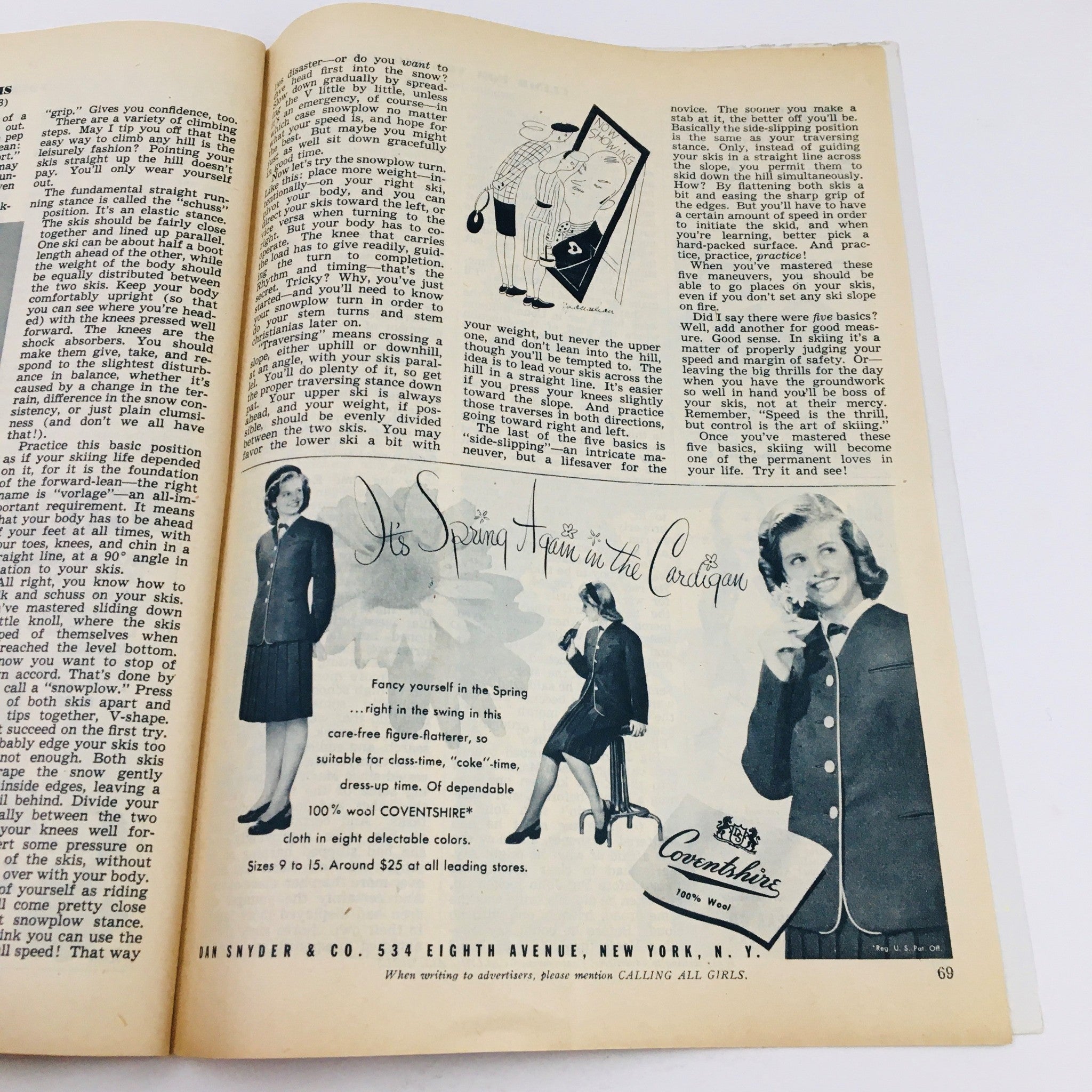 Calling All Girls Magazine February 1946 Your Career in Fashion Design No Label