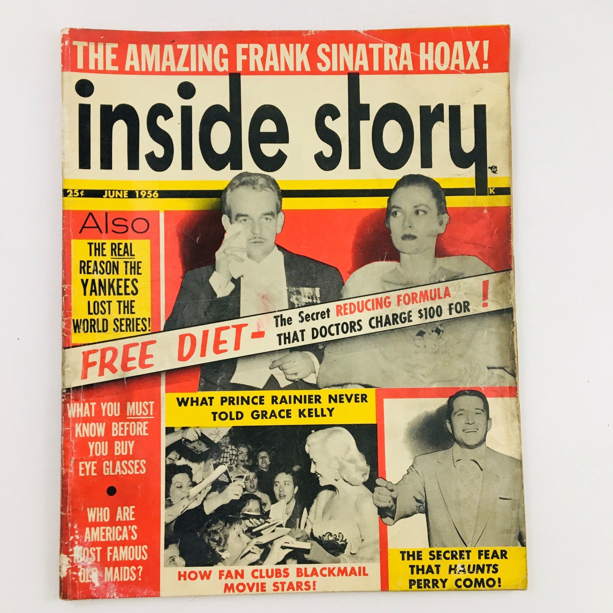 Inside Story Magazine June 1956 Frank Sinatra & Perry Como Secret Fear No Label