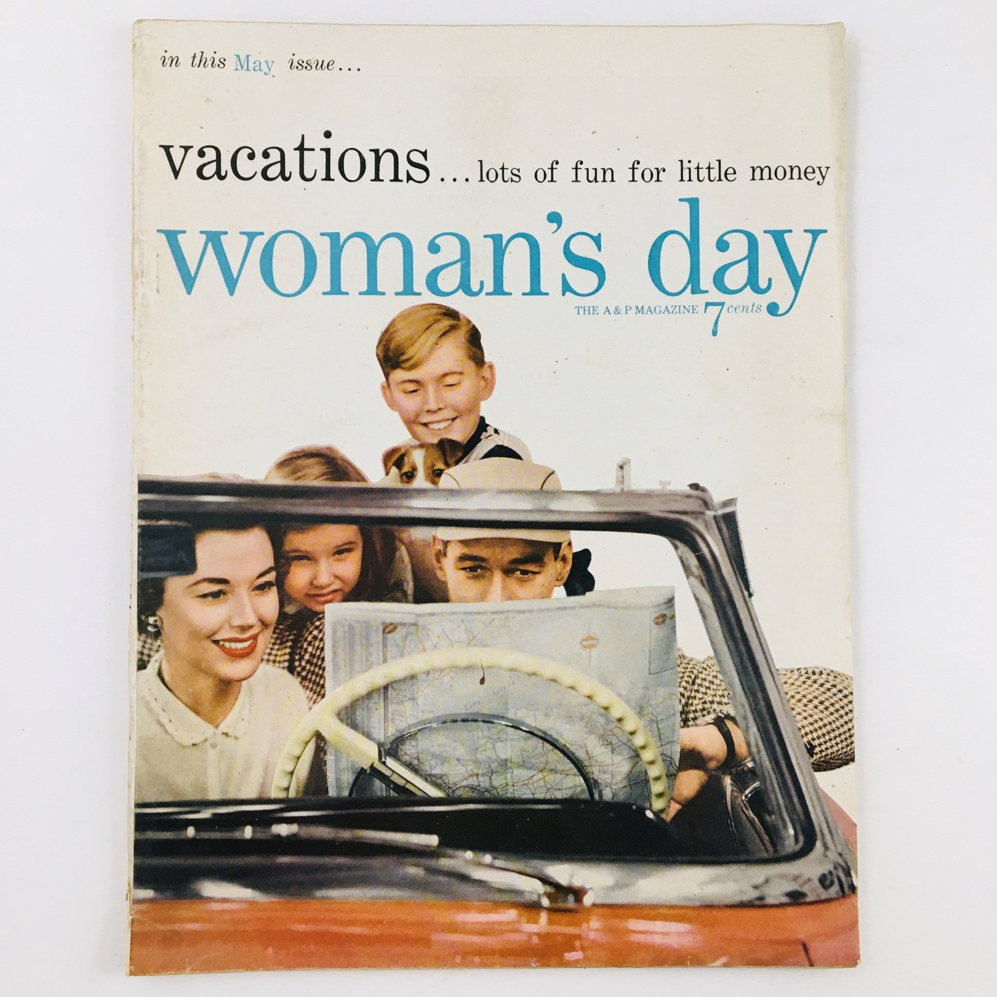 Woman's Day Magazine May 1954 Vacations Lots of Fun for Little Money No Label