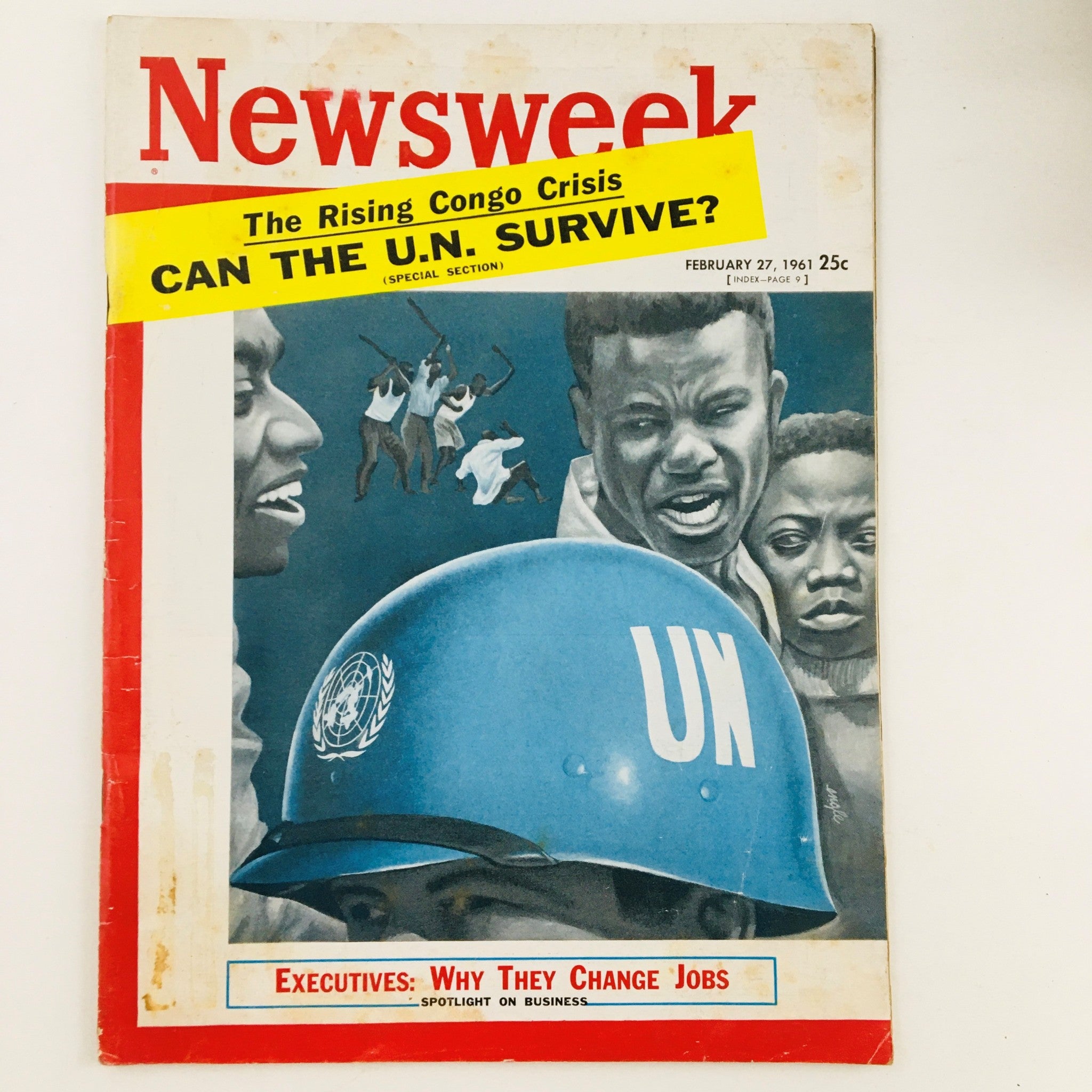 Newsweek Magazine February 27 1961 The Rising Congo Crisis Can U.N. Survive?