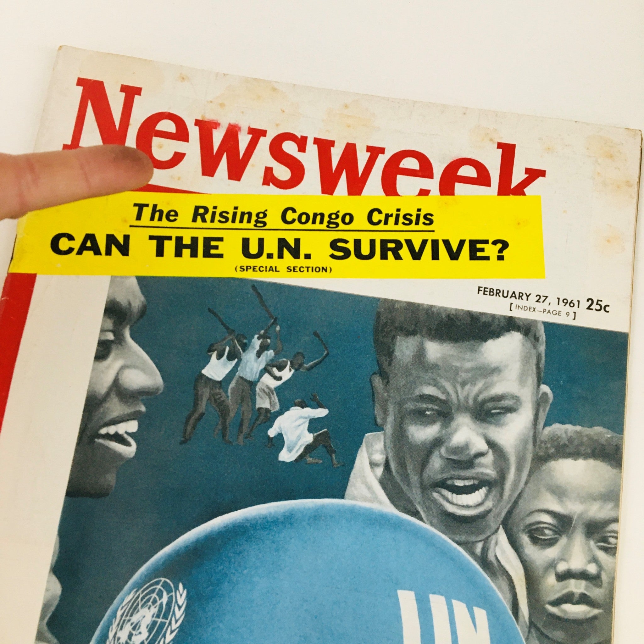 Newsweek Magazine February 27 1961 The Rising Congo Crisis Can U.N. Survive?