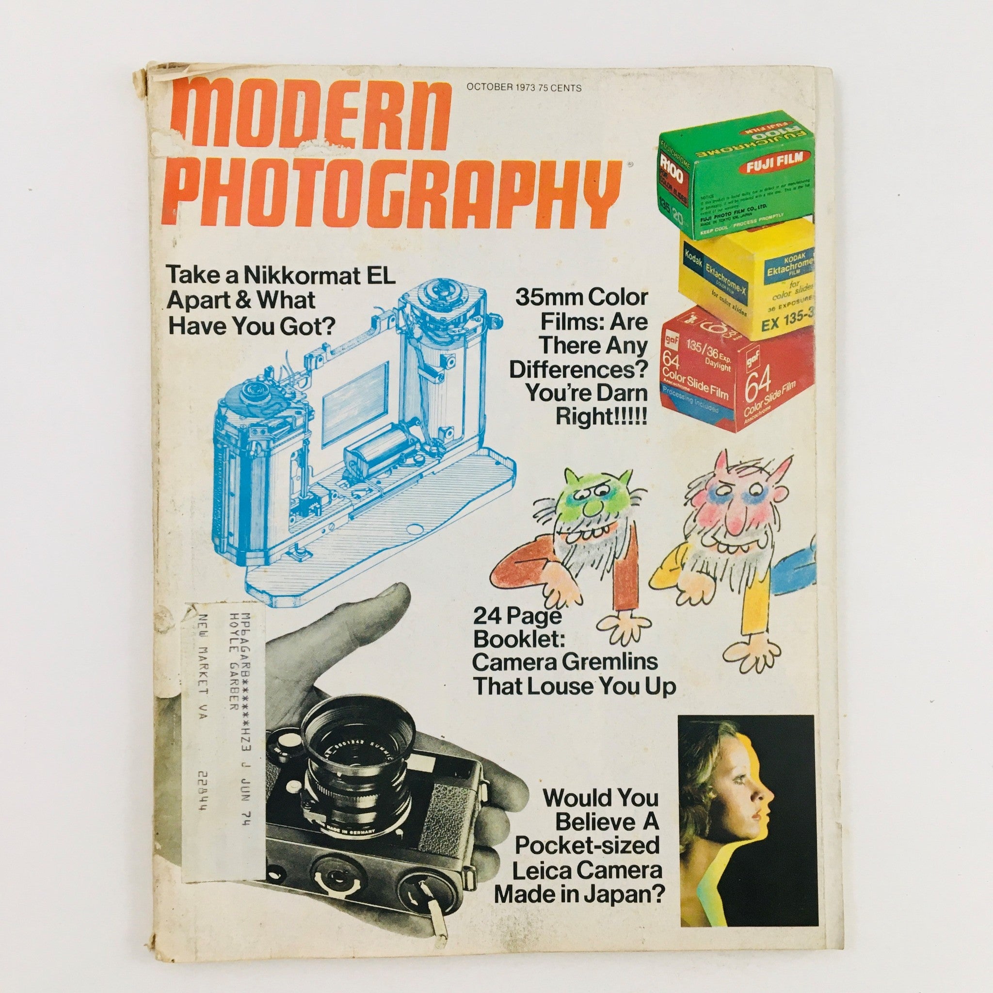 Modern Photography Magazine October 1973 Camera Gremlins That Louse You Up