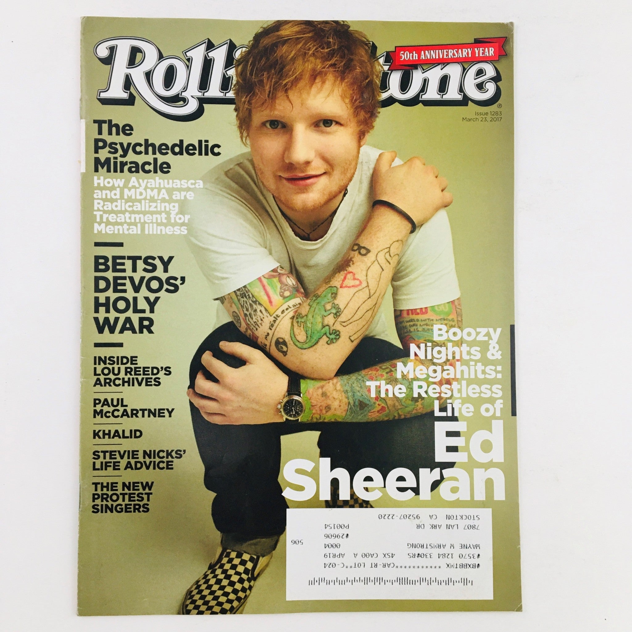 Rolling Stone Magazine March 23 2017 Megahits The Restless Life of Ed Sheeran