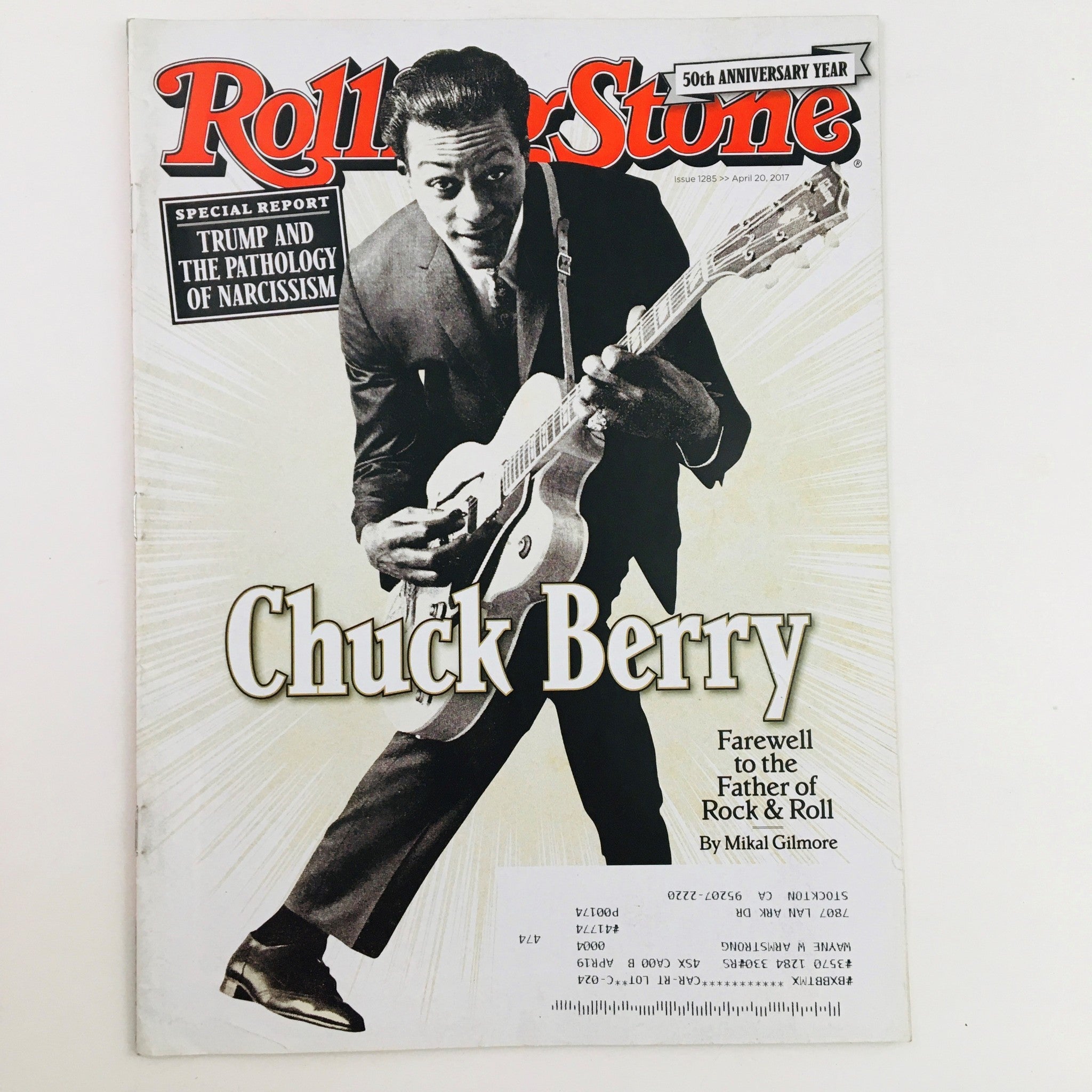 Rolling Stone Magazine April 20 2017 Chuck Berry Farewell Father of Rock & Roll