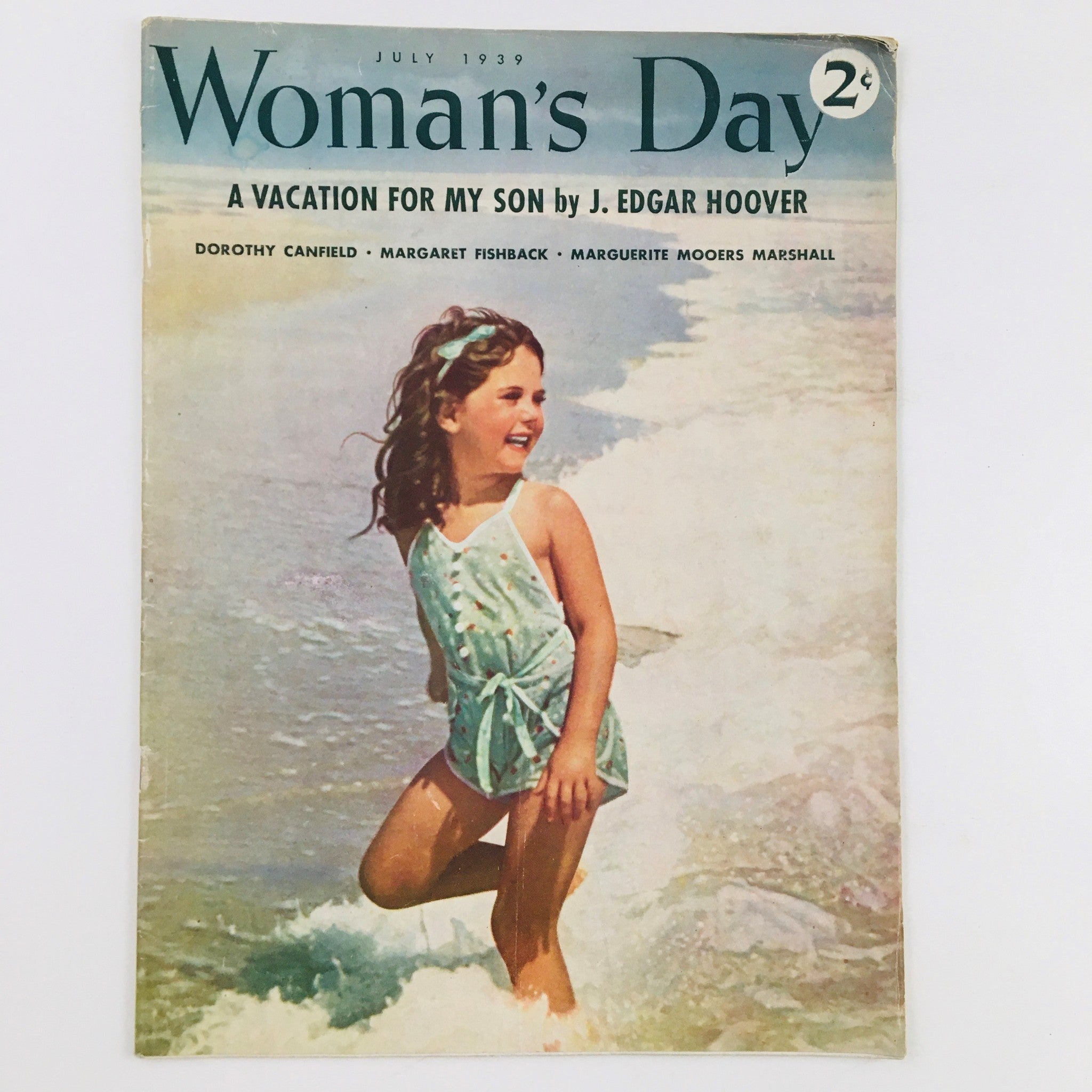 Woman's Day Magazine July 1939 A Vacation for My Son by J. Edgar Hoover No Label