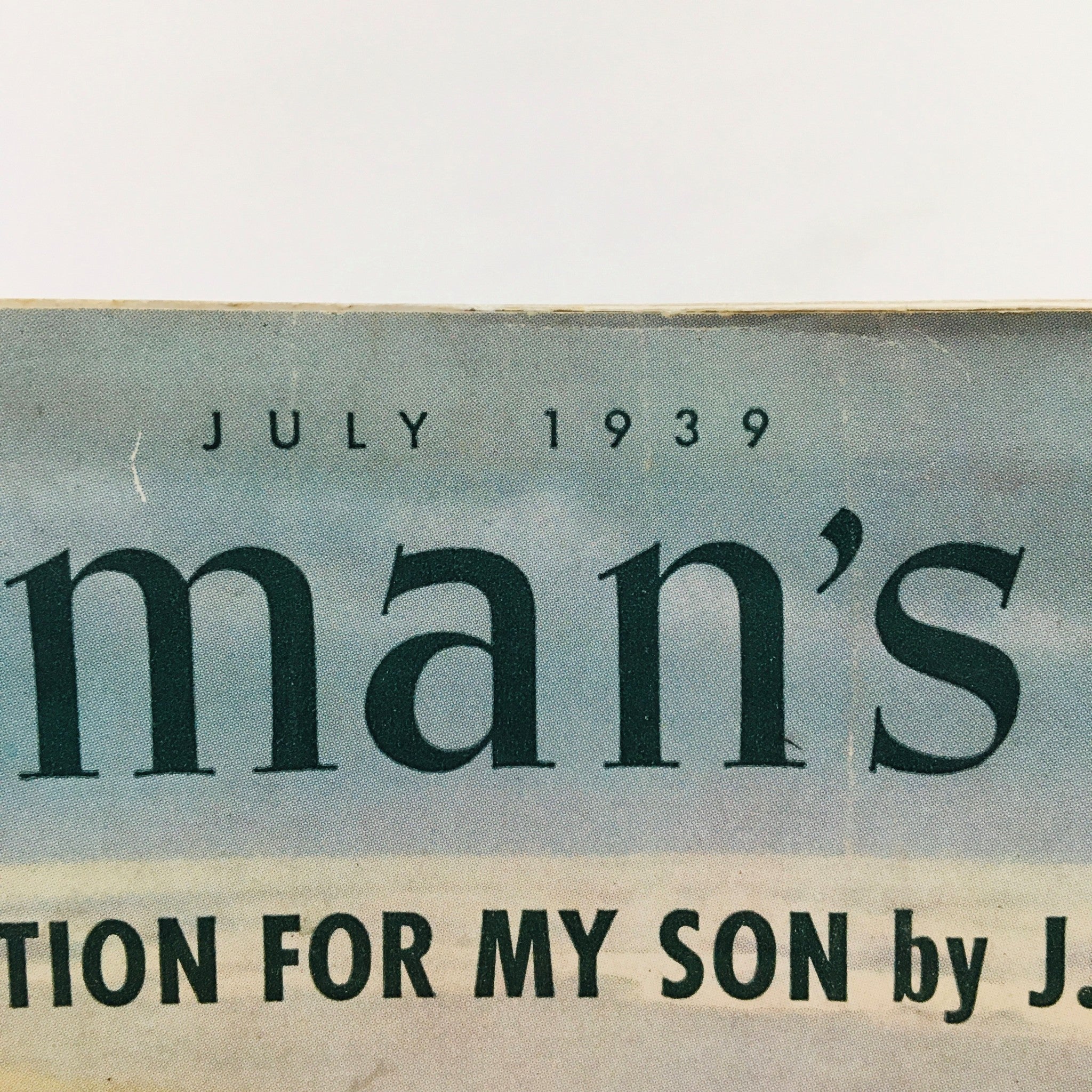 Woman's Day Magazine July 1939 A Vacation for My Son by J. Edgar Hoover No Label