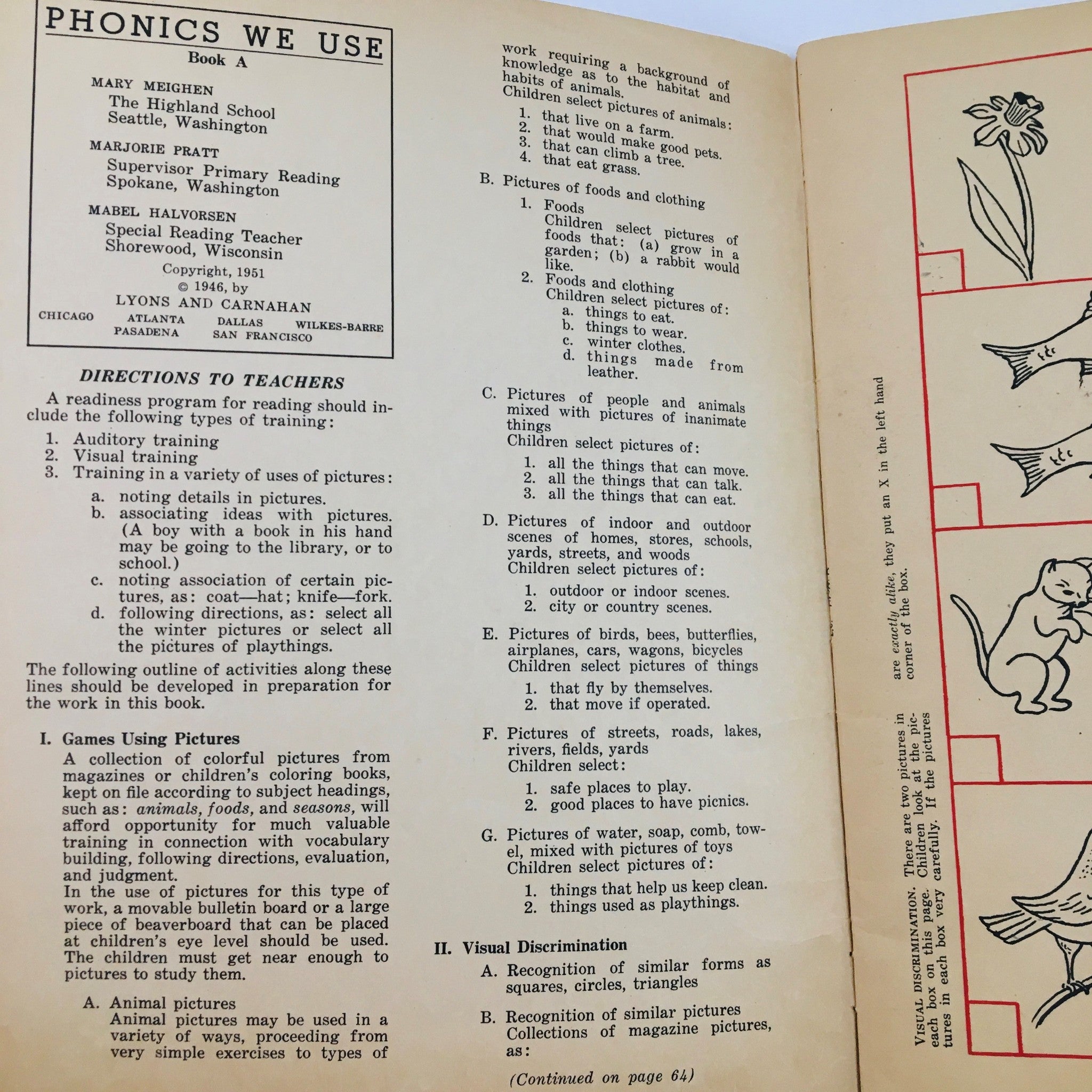 1951 Phonics We Use Book A by Lyons and Carnahan