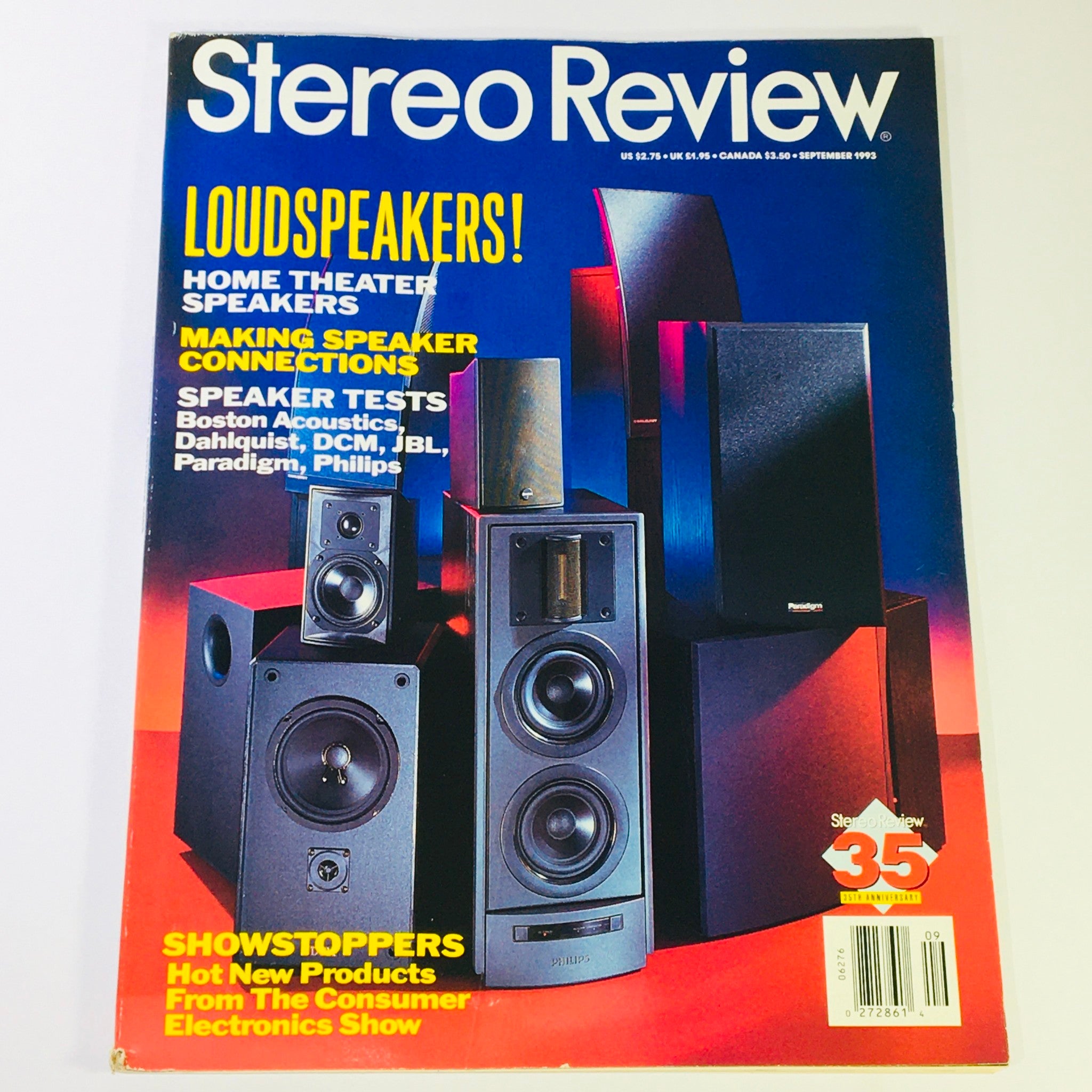 Stereo Review Magazine September 1993 - Boston Acoustic & Dahlquist Speaker Test