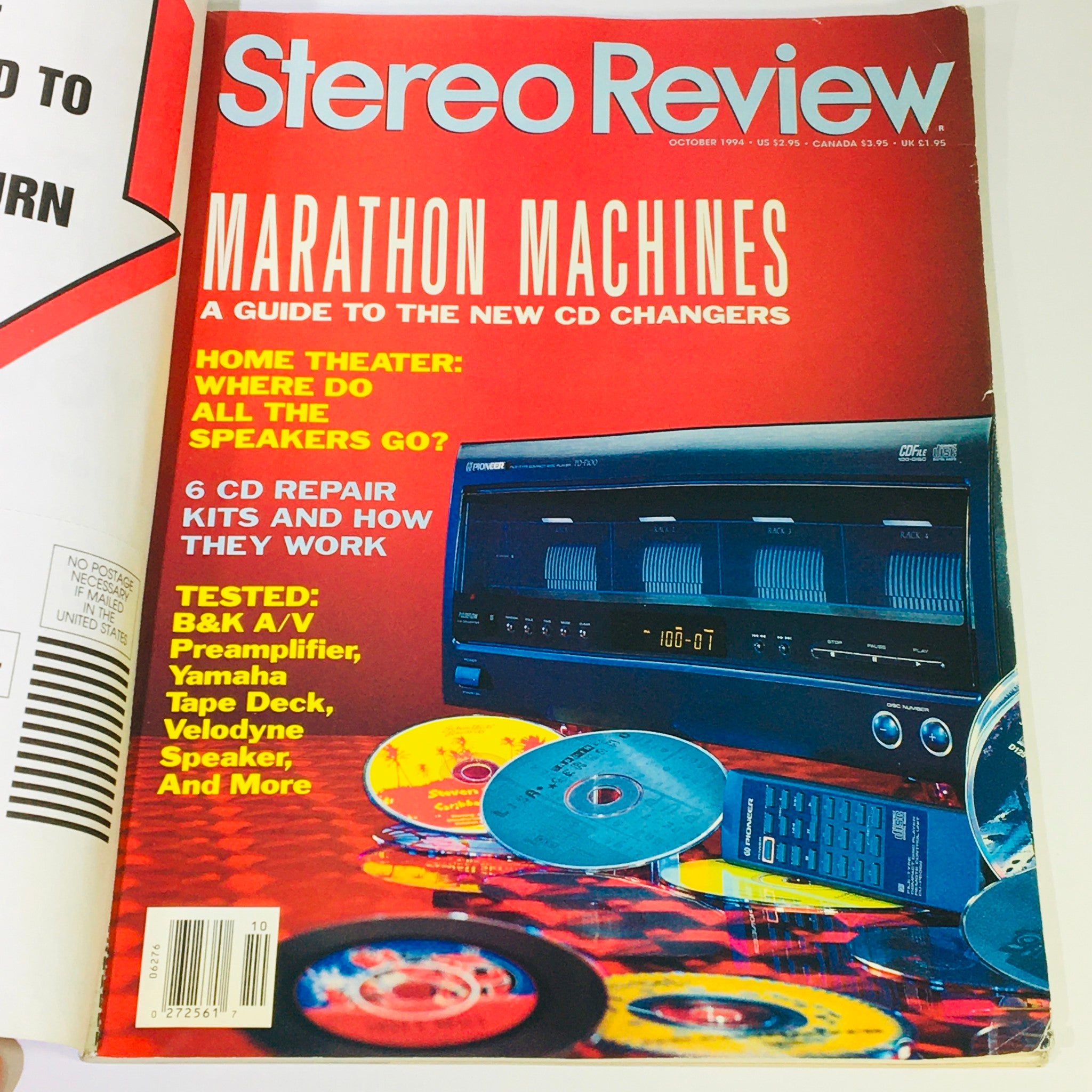 Stereo Review Magazine October 1994 - B&K A/V Preamplifier & Yamaha Tape Deck