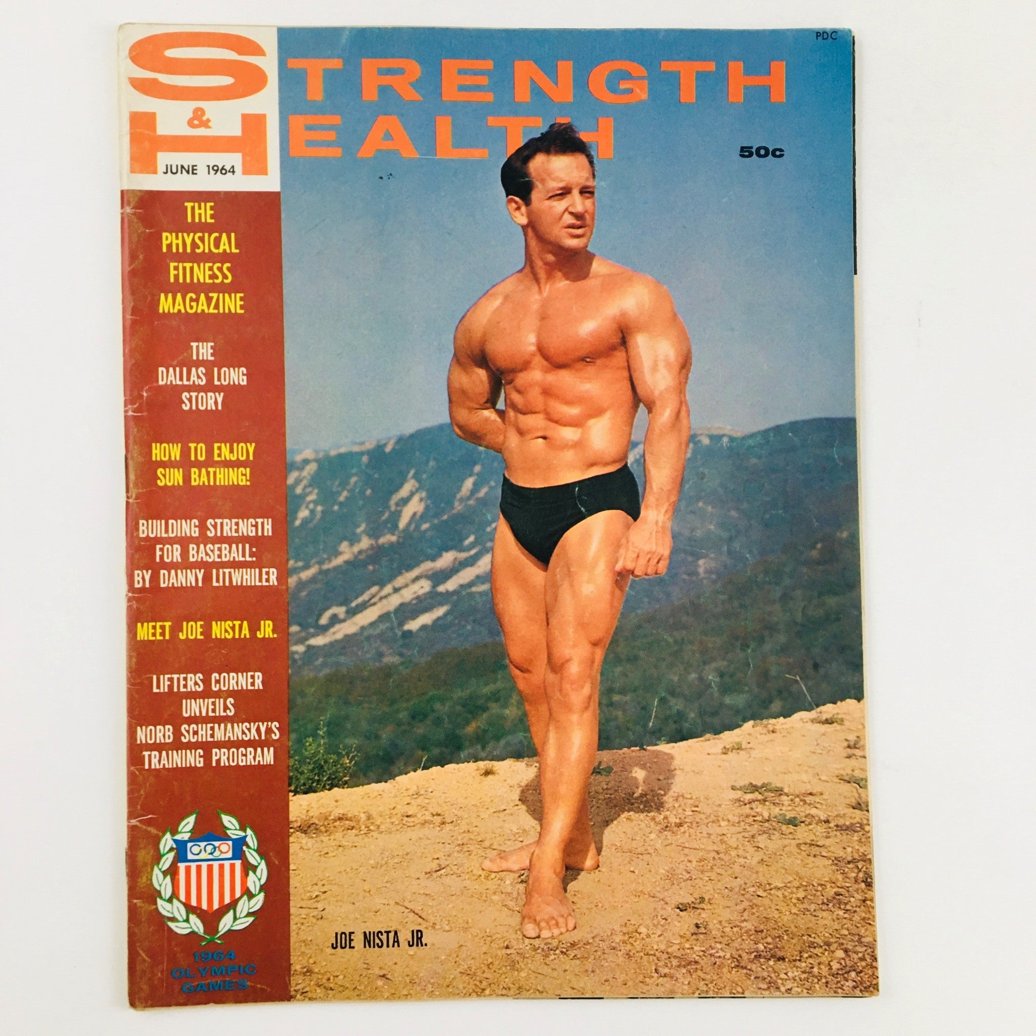 Strength & Health Magazine June 1964 Joe Nista Jr. Bodybuilder No Label