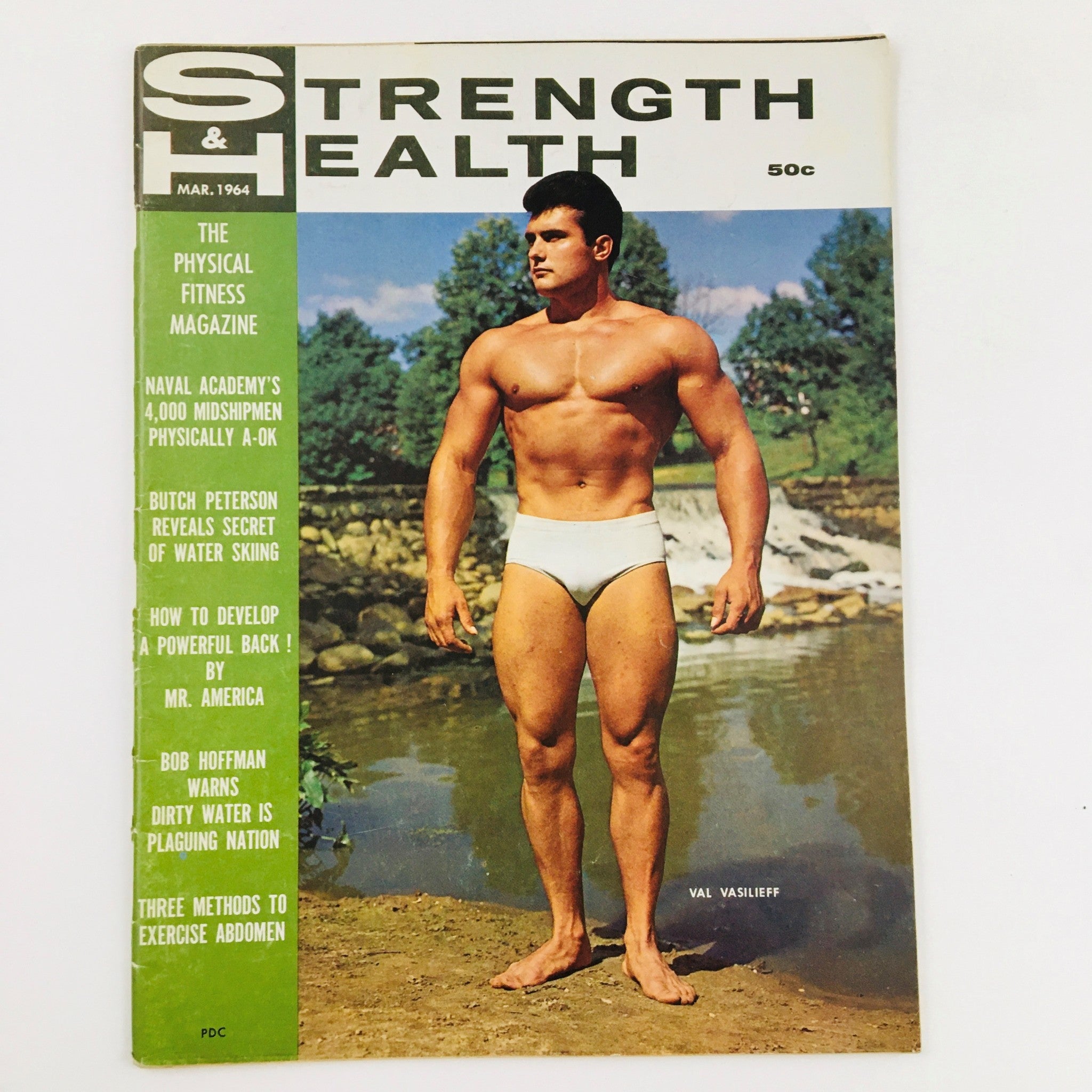 Strength & Health Magazine March 1964 Val Vasilieff Bodybuilder No Label