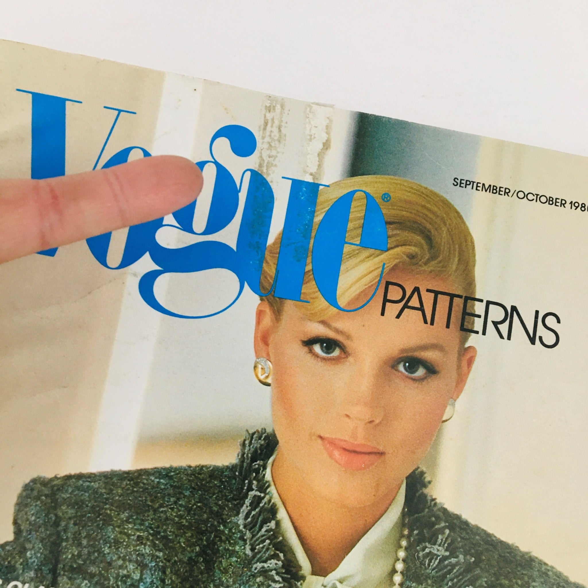 Vogue Patterns Magazine September 1980 Fringed Cardigan by Arlene Dahl No Label