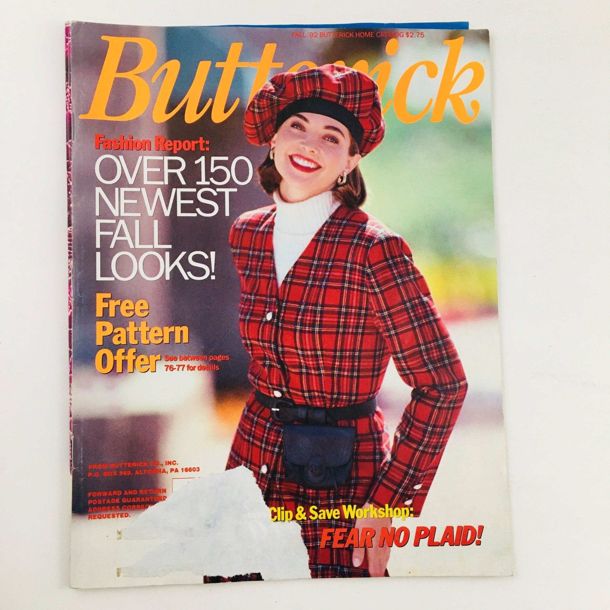 Butterick Magazine Fall 1992 Notion Necessities & Travel Sedona, Arizona