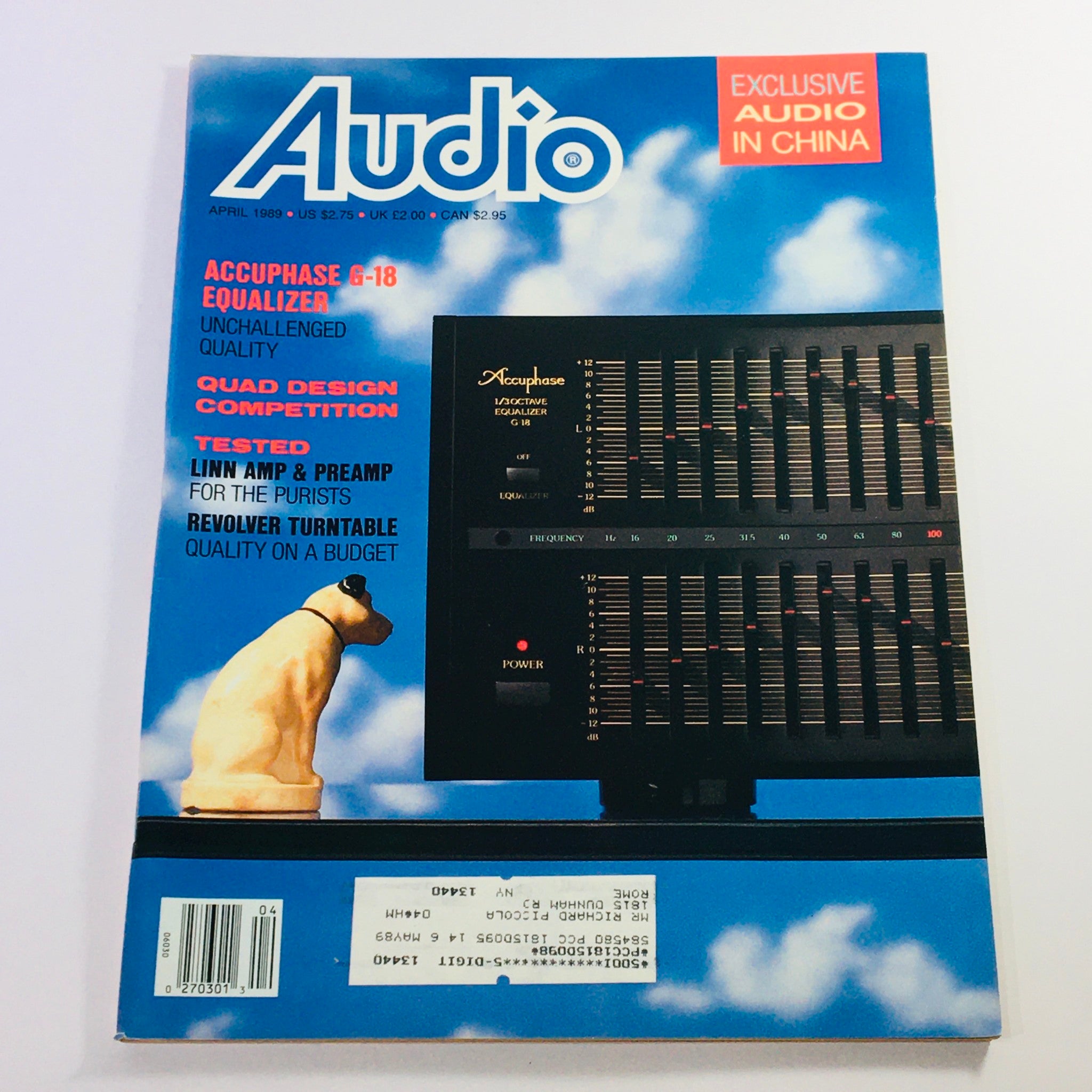 VTG Audio Magazine April 1989 - Accuphase G-18 Equalizer & Linn Amp & Preamp