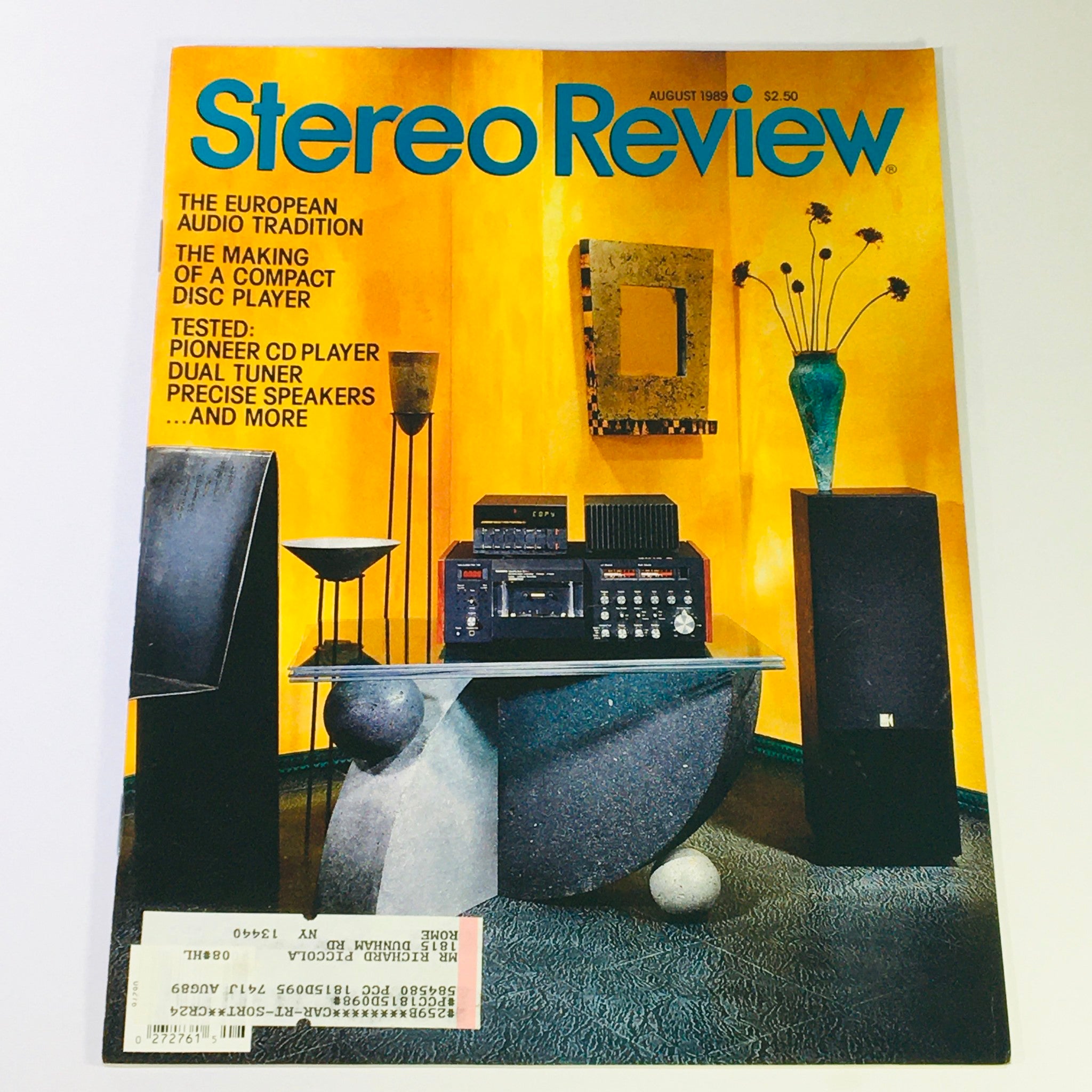 VTG Stereo Review Magazine August 1989 - European Audio Tradition & CD Players