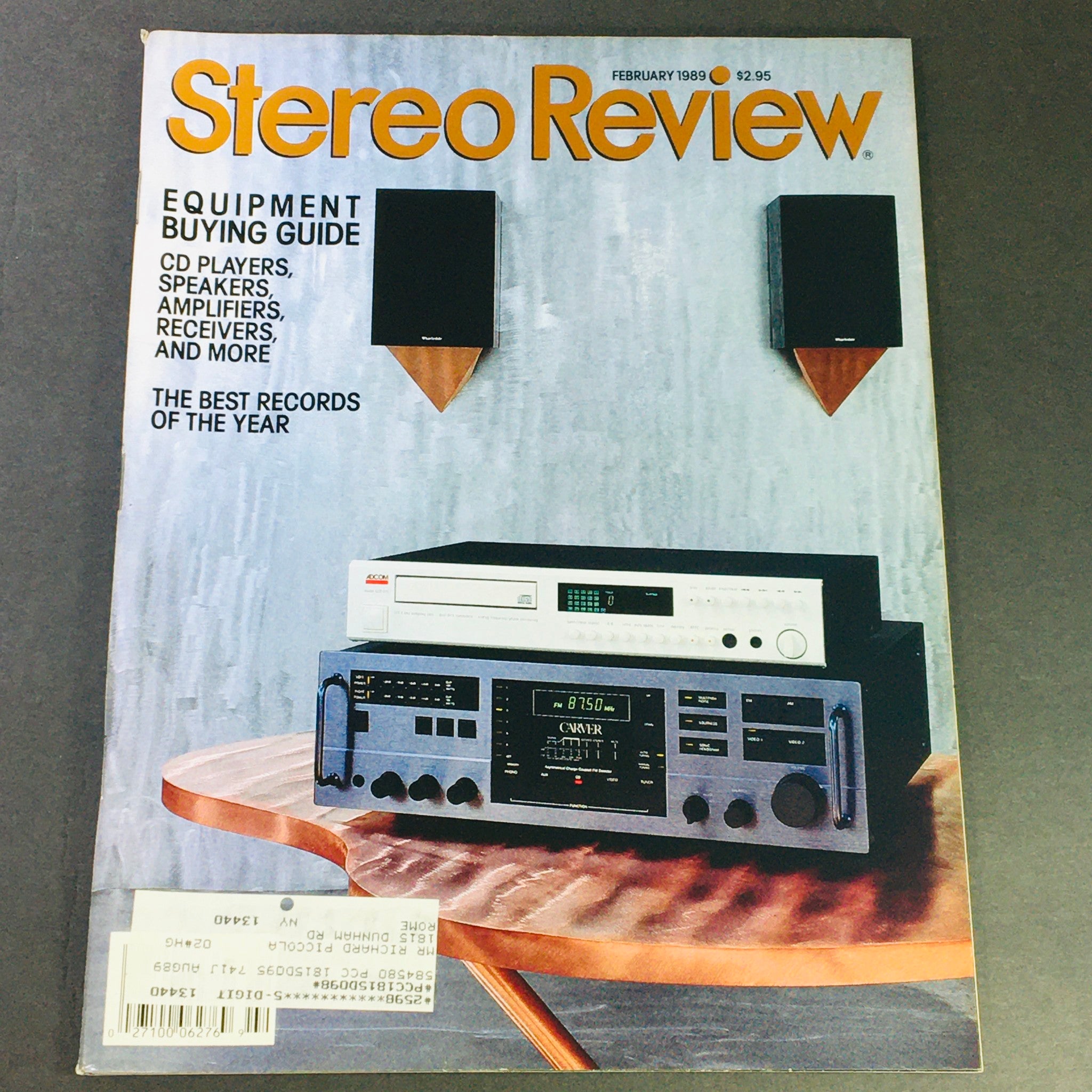 VTG Stereo Review Magazine February 1989 - Equipment Buying Guide CD Players