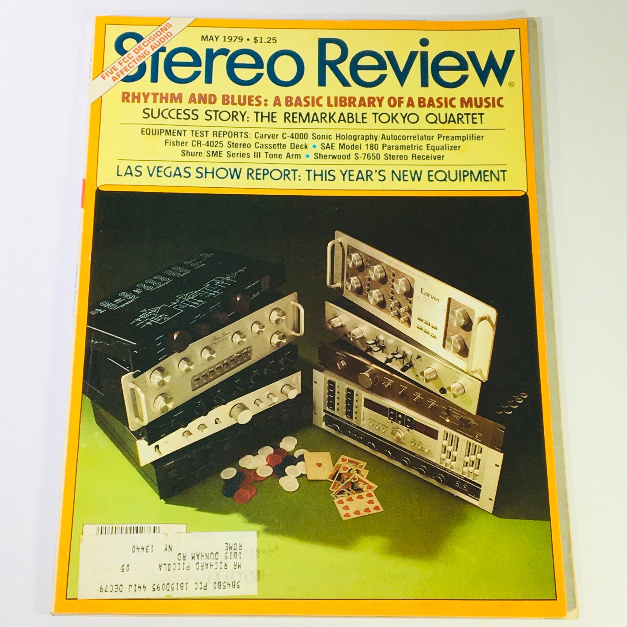 VTG Stereo Review Magazine May 1979 - Carver C-4000 Sonic Holography Preamp