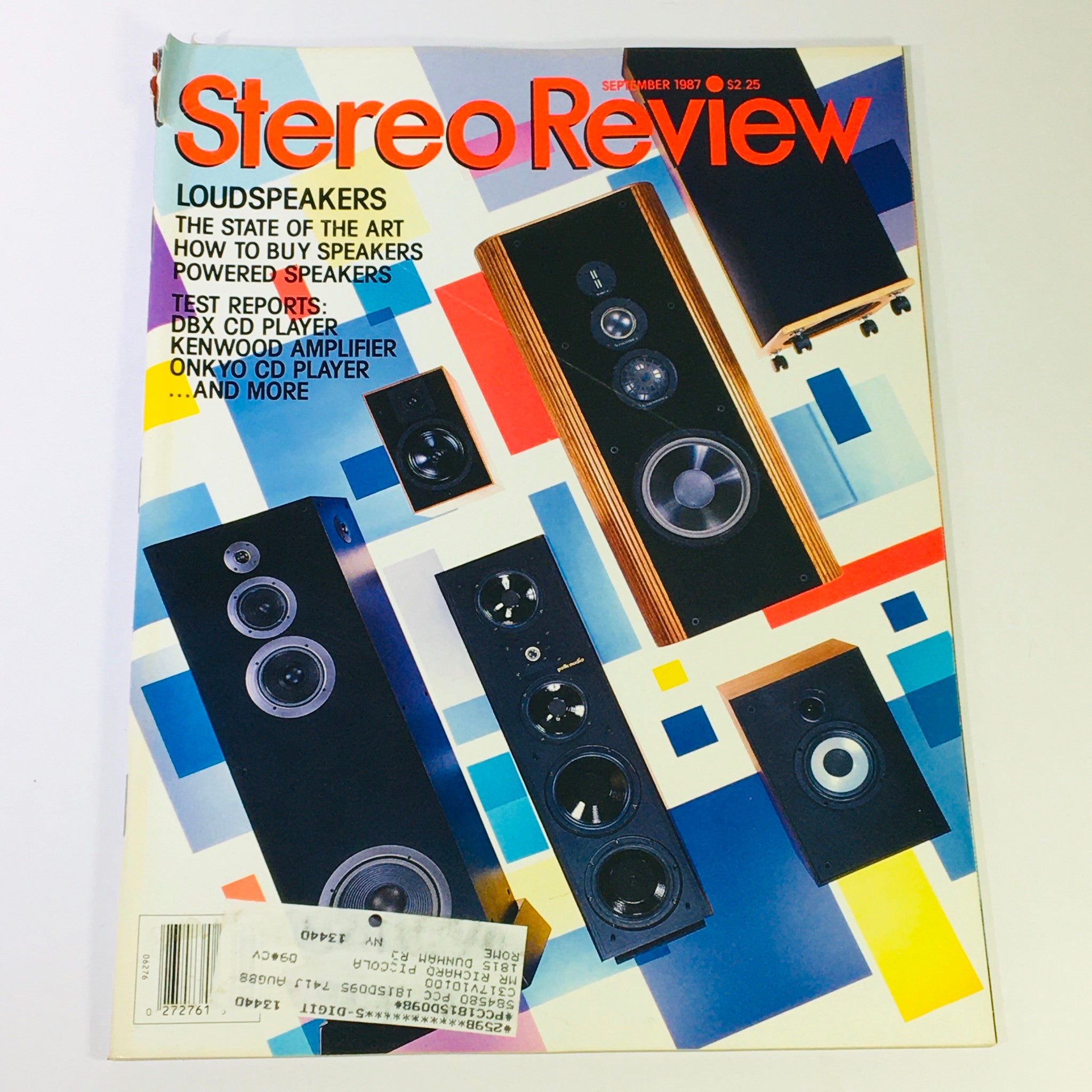 VTG Stereo Review Magazine September 1987 - DBX CD Player & Kenwood Amplifier