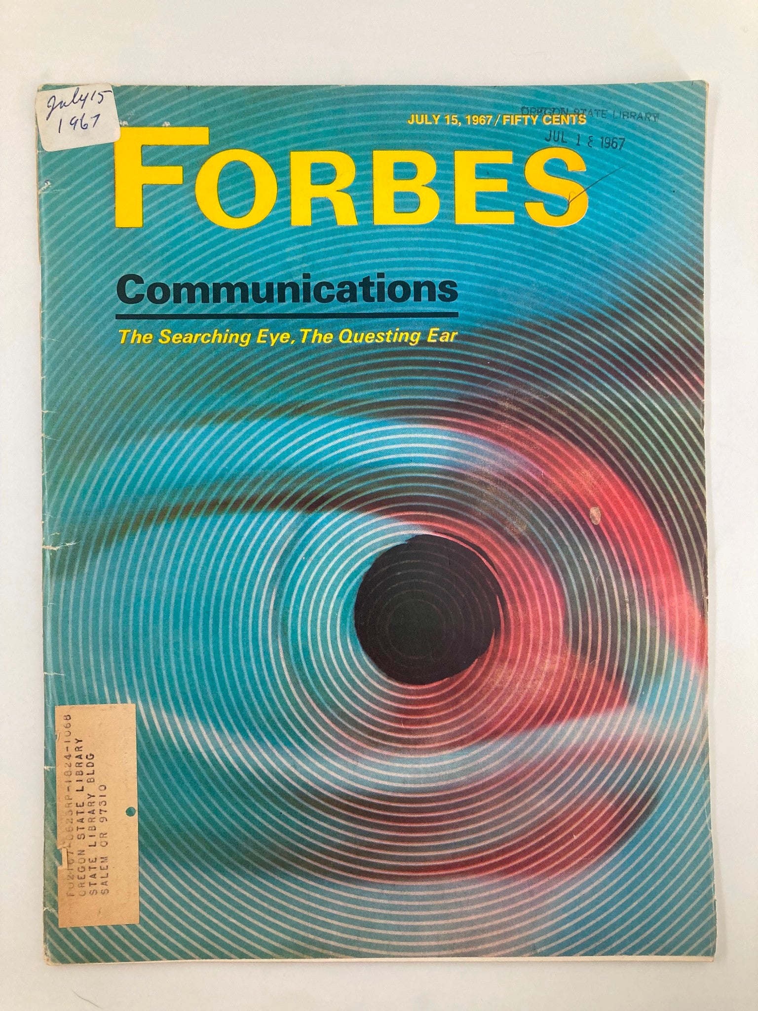 VTG Forbes Magazine July 15 1967 Communications The Searching Eye & Questing Ear