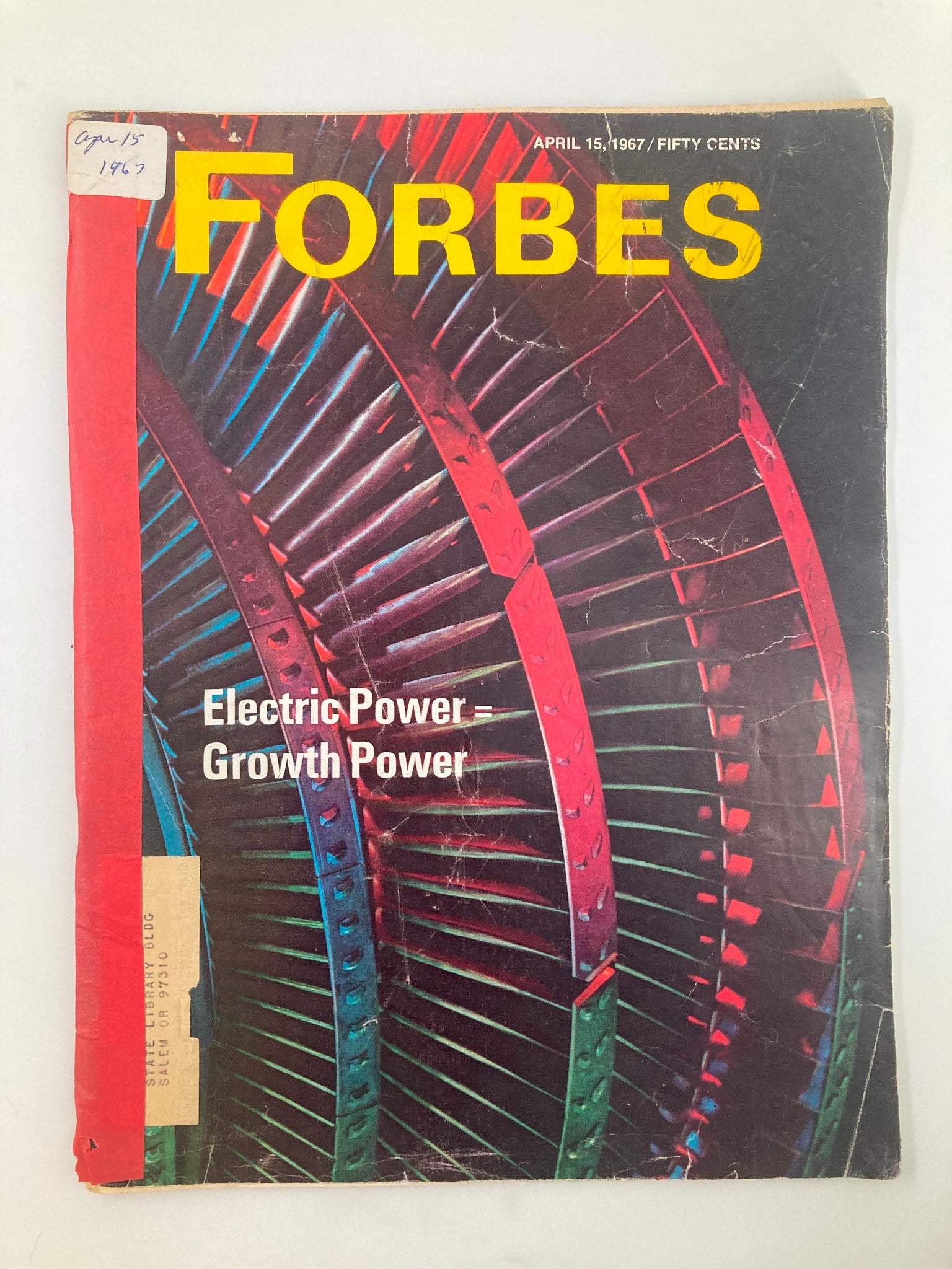 VTG Forbes Magazine April 15 1967 High-Voltage Earnings Growth Electric Power