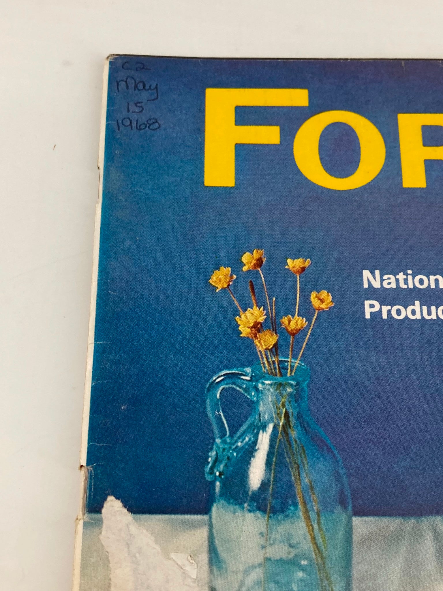 VTG Forbes Magazine May 15 1968 National Dry Products Corporation