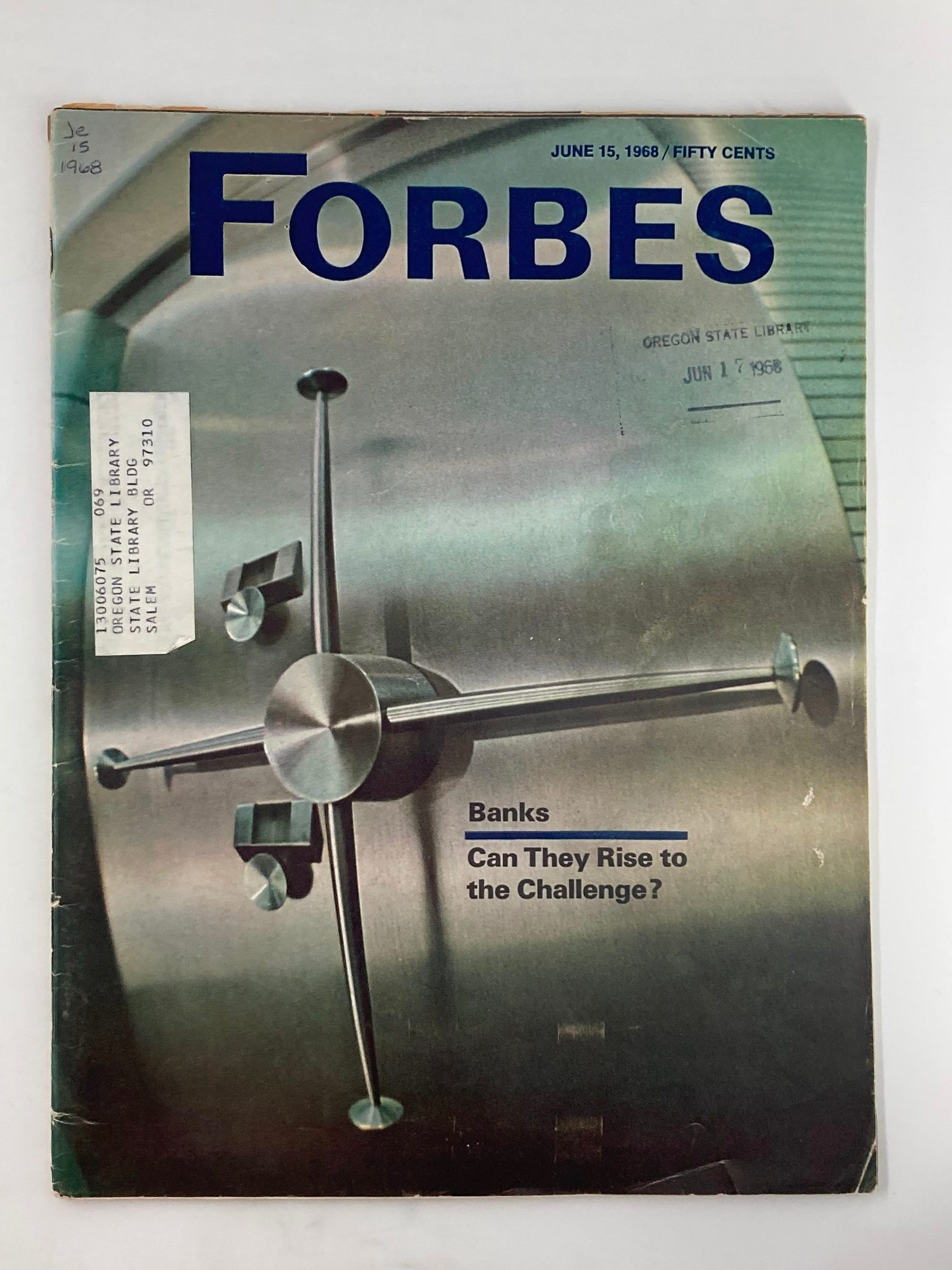 VTG Forbes Magazine June 15 1968 Banks Can They Rise to the Challenge?