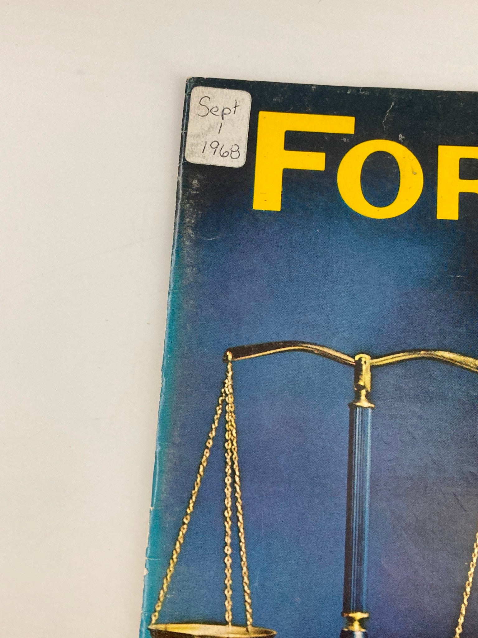 VTG Forbes Magazine September 1 1968 Stockholder Suits Targets at the Top