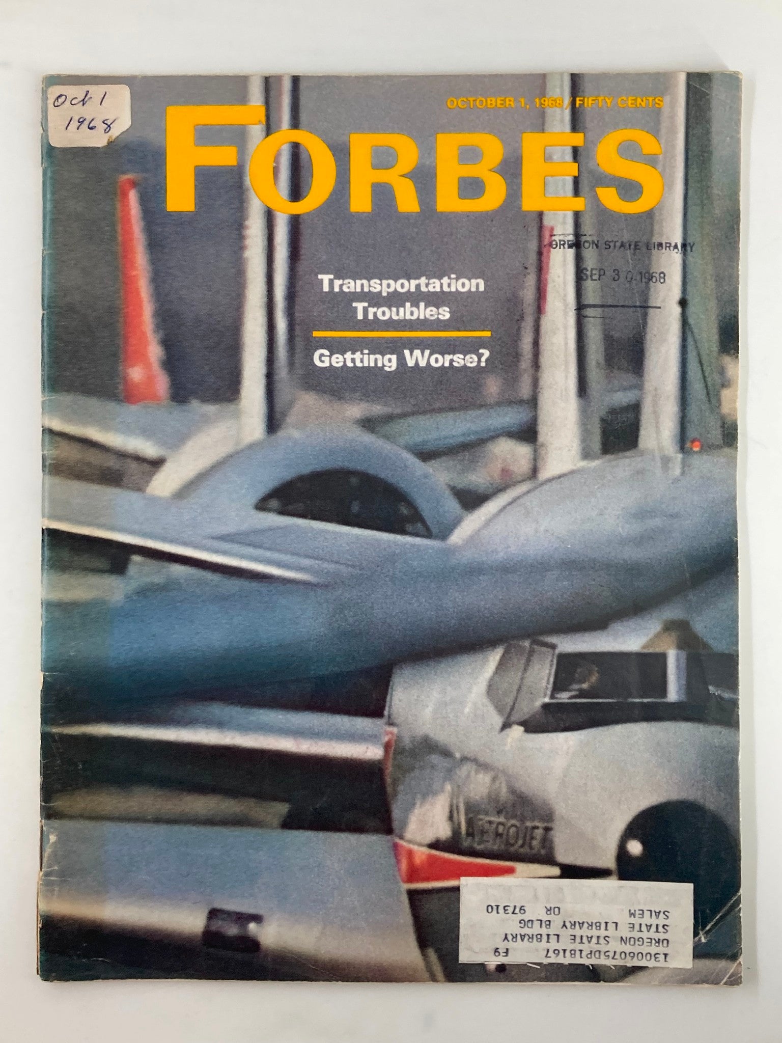 VTG Forbes Magazine October 1 1968 Transportation Troubles Getting Worse?