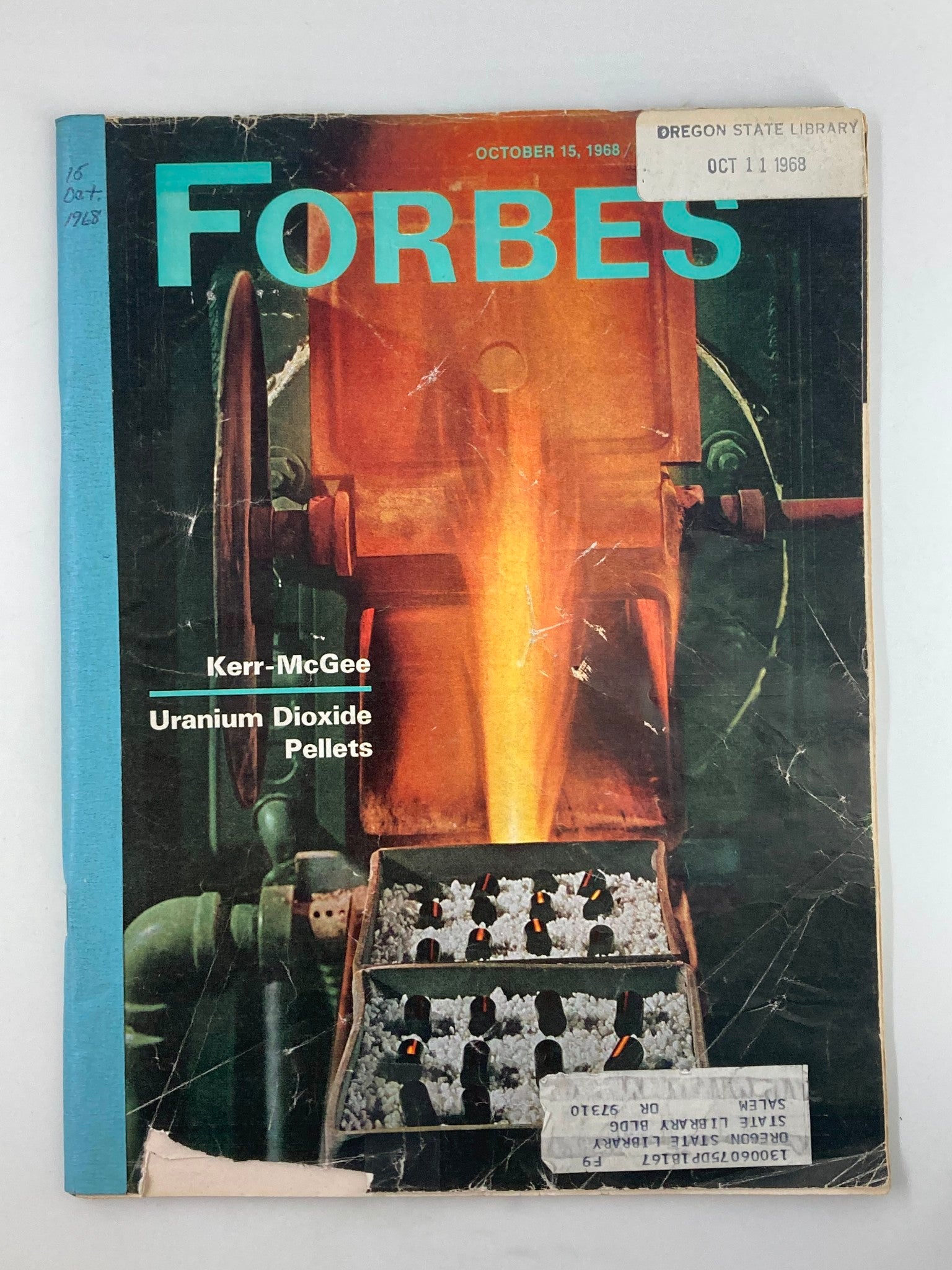 VTG Forbes Magazine October 15 1968 Kerr-McGee Uranium Dioxide Pellets